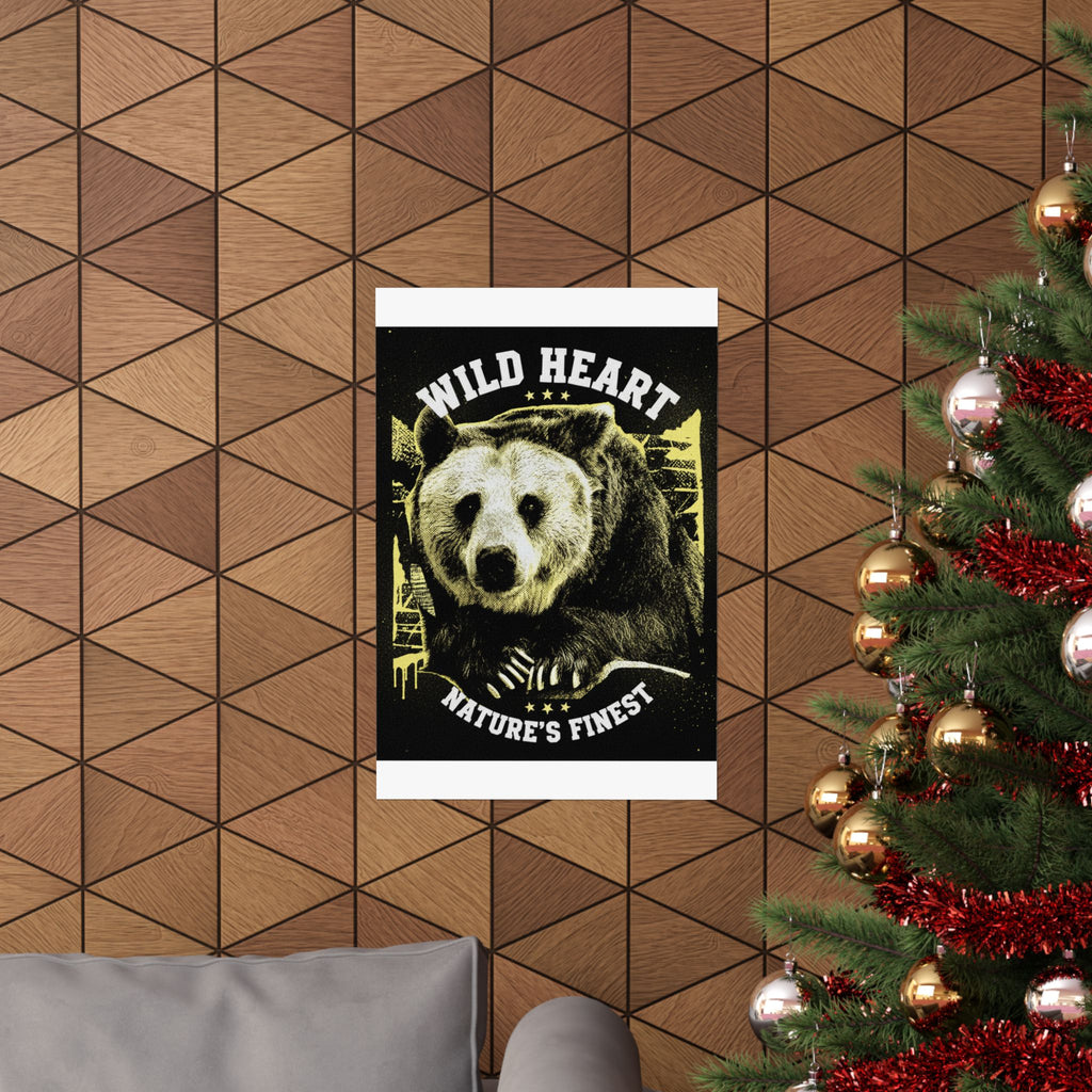 Streetwear Collage — Bear — Matte Poster