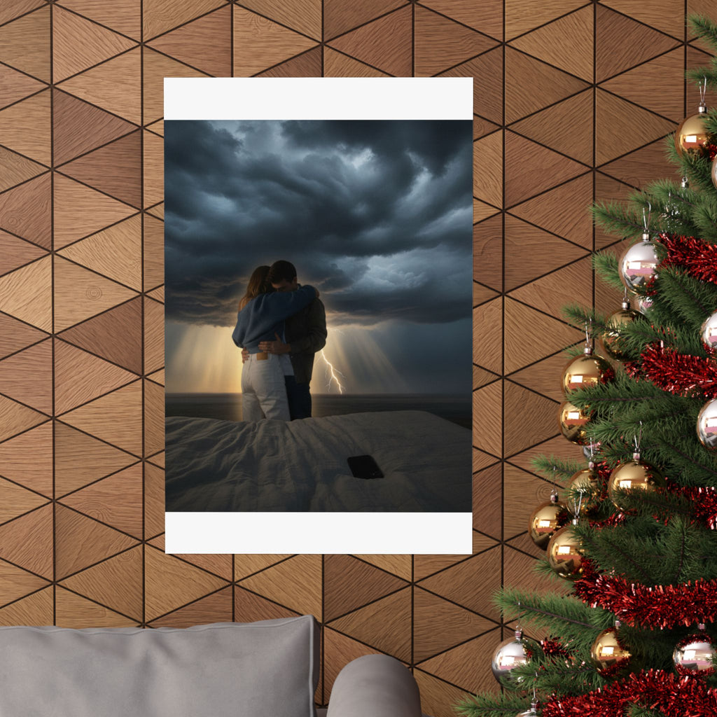 Dramatic Storm — Person — Matte Poster