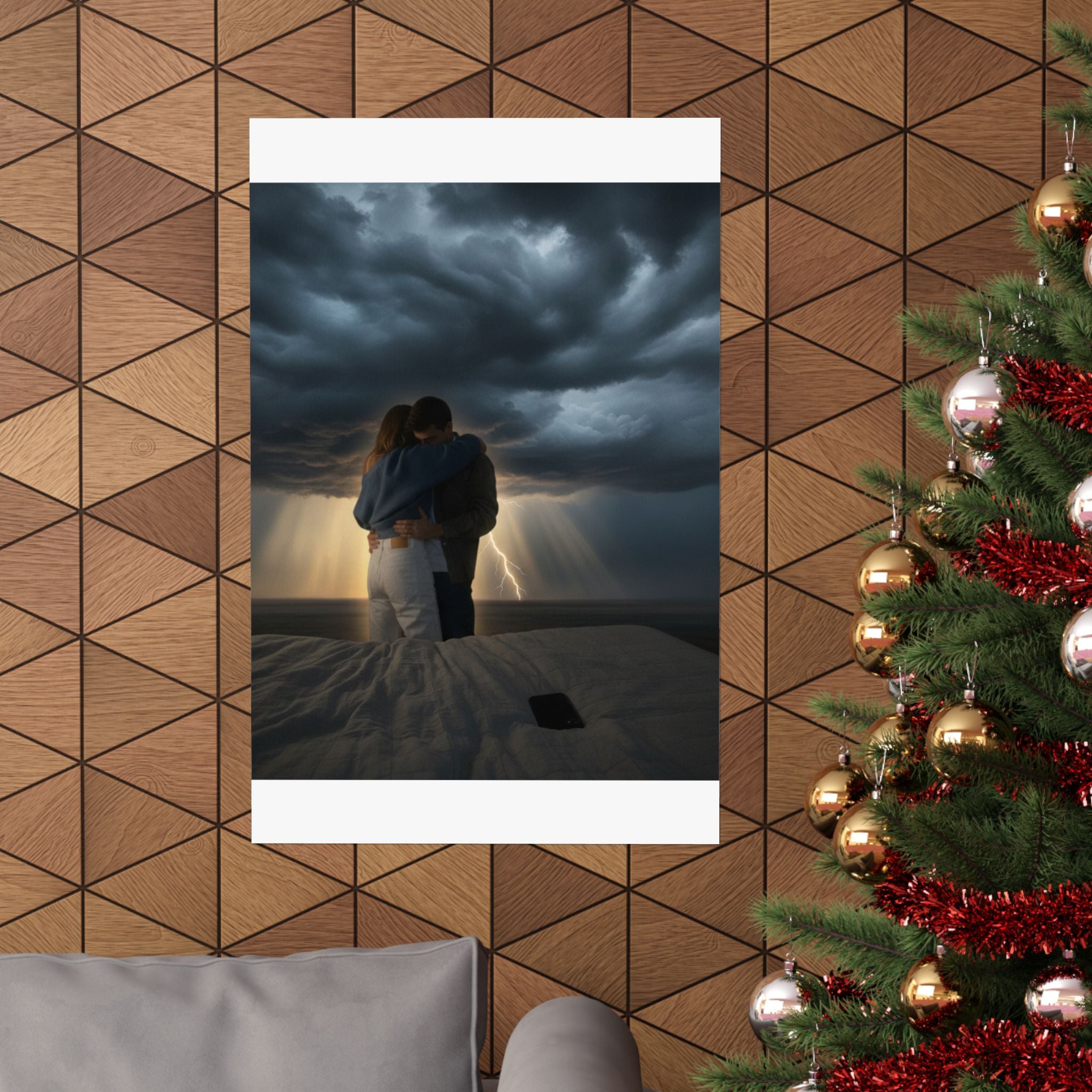 Dramatic Storm — Person — Matte Poster