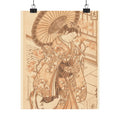 Southern Sunset — Young Lady With Parasol In The Yoshiwara District — Matte Poster