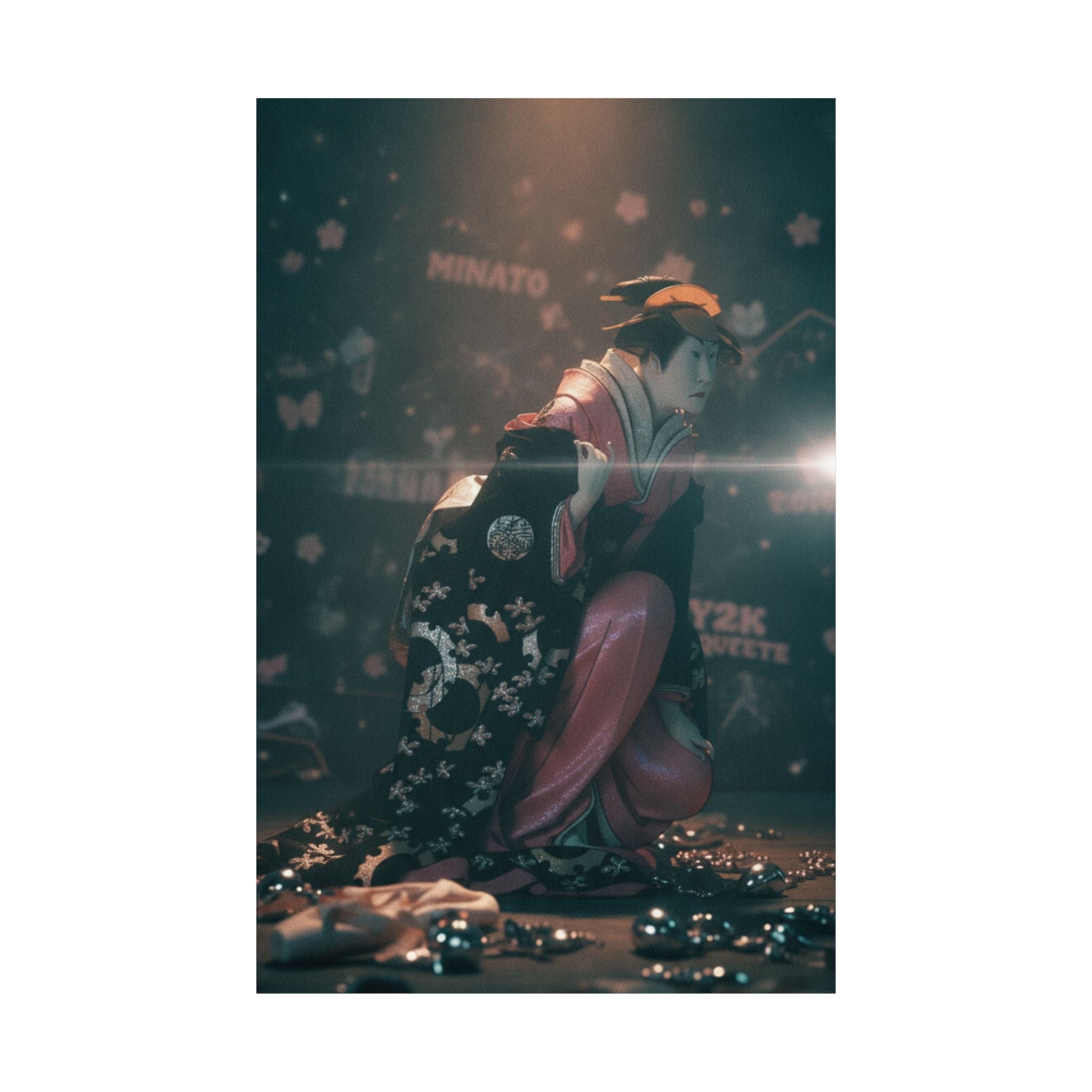 Cinematic — Actor Nakamura Kumetaro Ii As Minato, The Wife Of Yura Hyogonosuke — Matte Poster