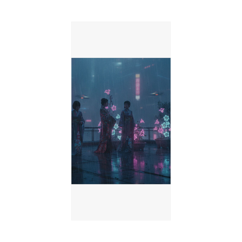 Neon Noir — Bellflowers (Asagao), From The Series Genji In Fashionable Modern Guise (Fūryū Y — Matte Poster