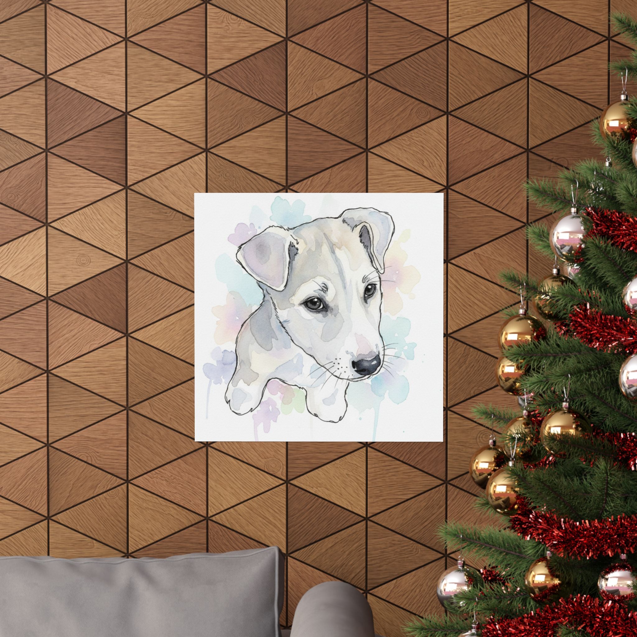 Watercolor — Dog — Matte Poster