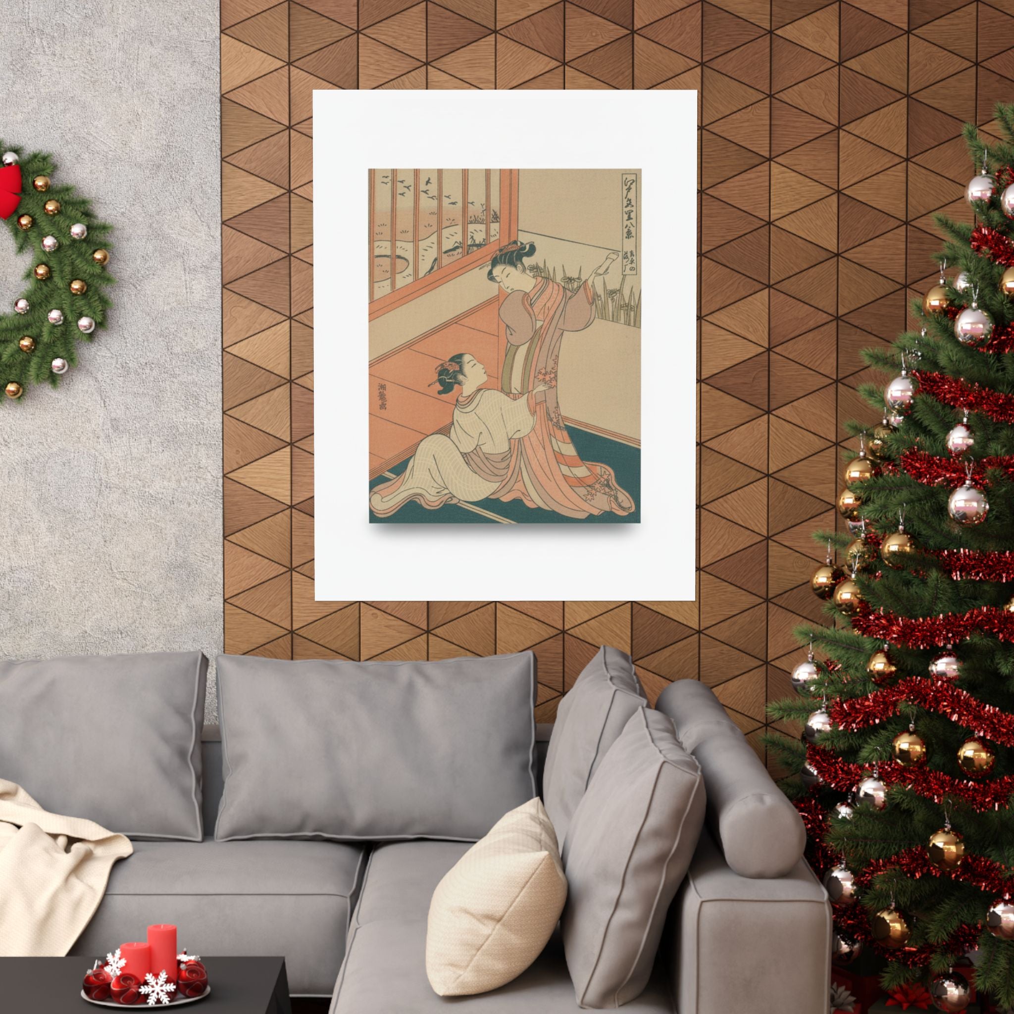 Ecommerce Main — The Flying Down Of Wild Geese At Yoshiwara — Matte Poster