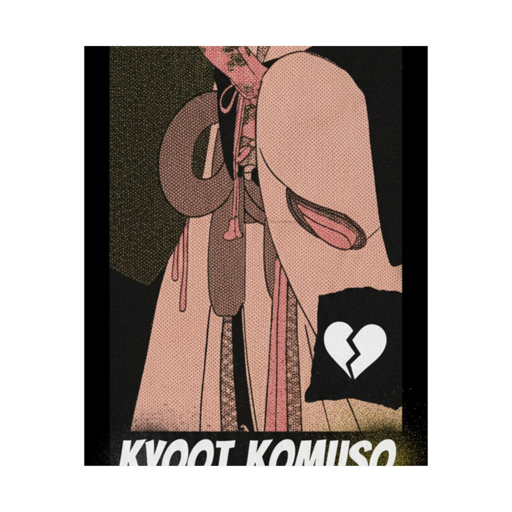 Streetwear Collage — A Girl As A Komuso — Matte Poster