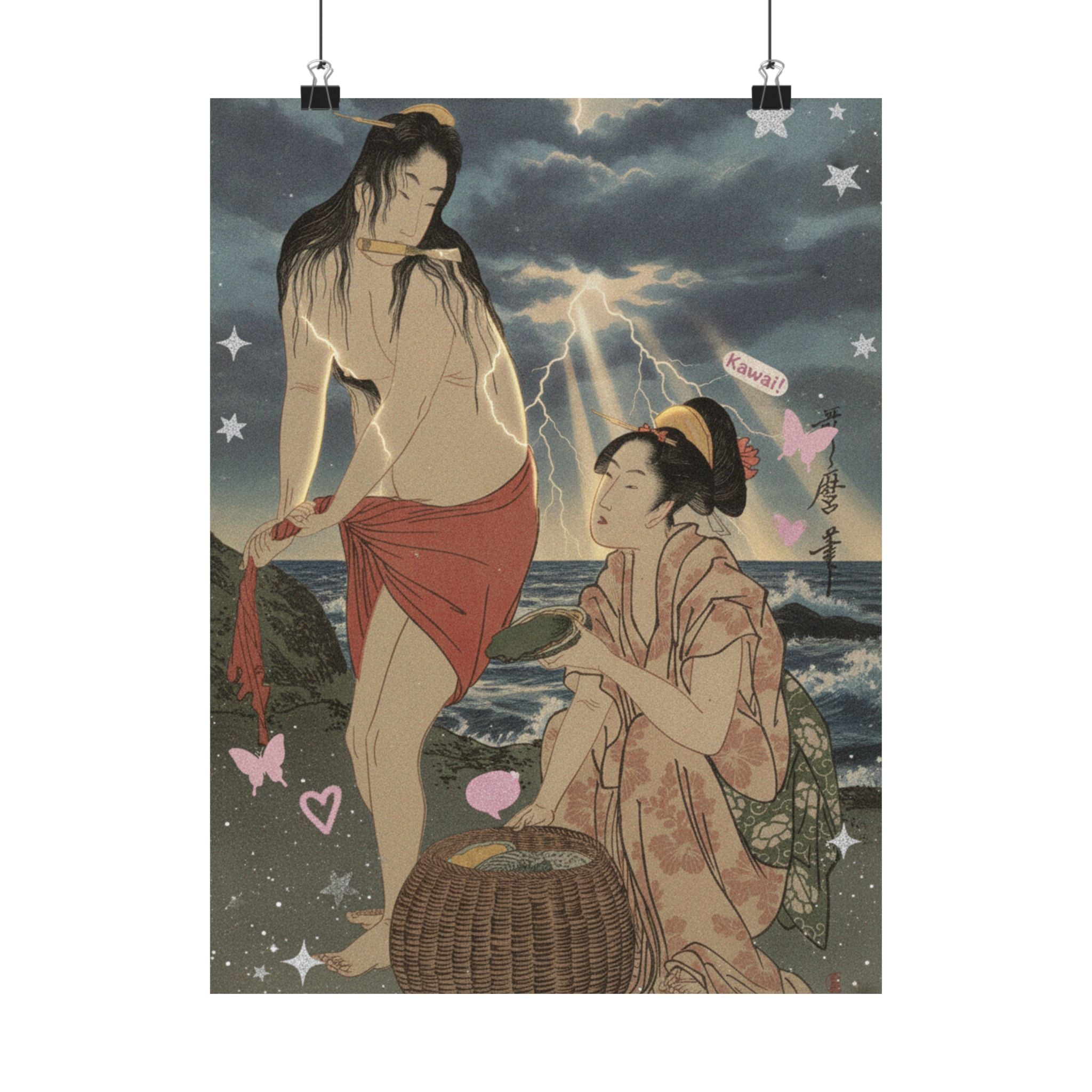 Dramatic Storm — Abalone Divers — Matte Poster