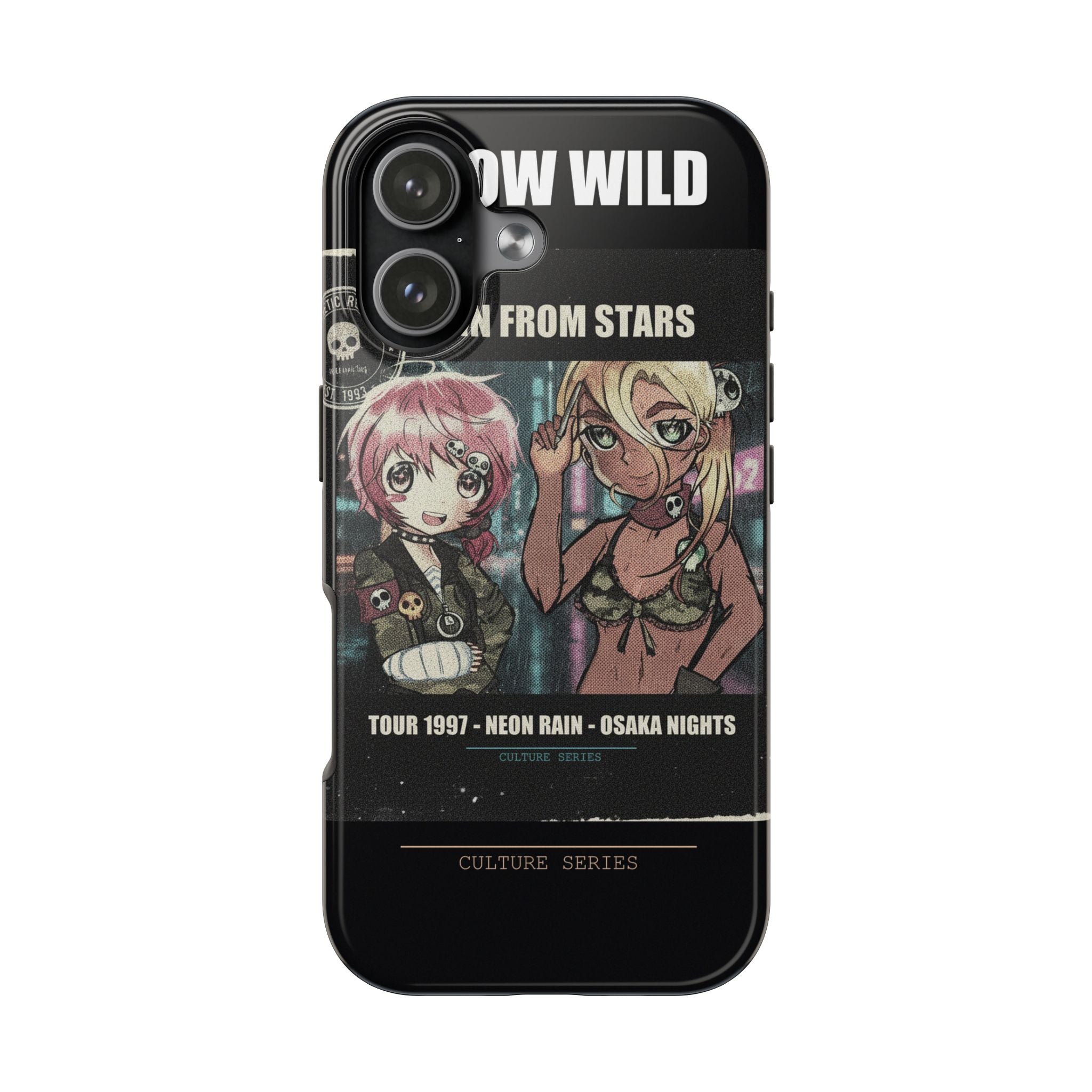 Neon Rain Osaka Nights Anime Tour Poster Phone Case