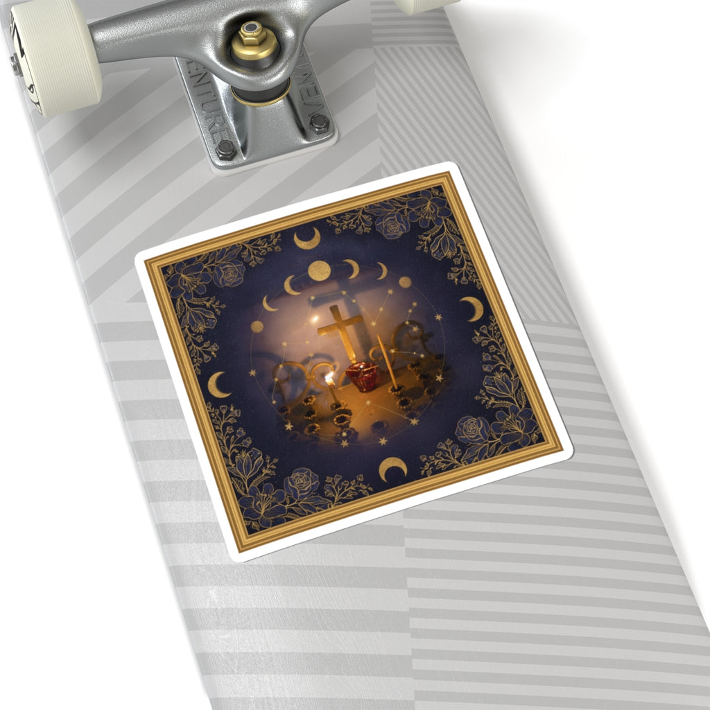 Celestial — Candle — Kiss-Cut Sticker