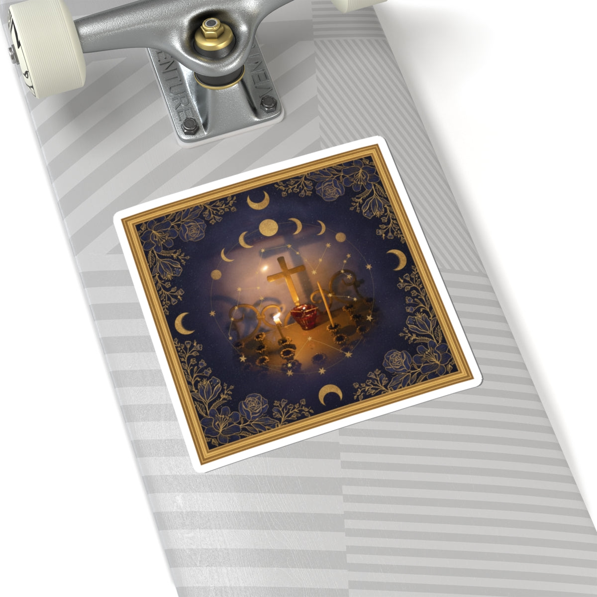 Celestial — Candle — Kiss-Cut Sticker