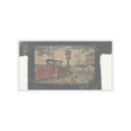 Vintage Bootleg — Illustration Of A Steam Locomotive Passing Shiodome In Tokyo (Tōkyō Shiodome Tes — Kiss-Cut Sticker