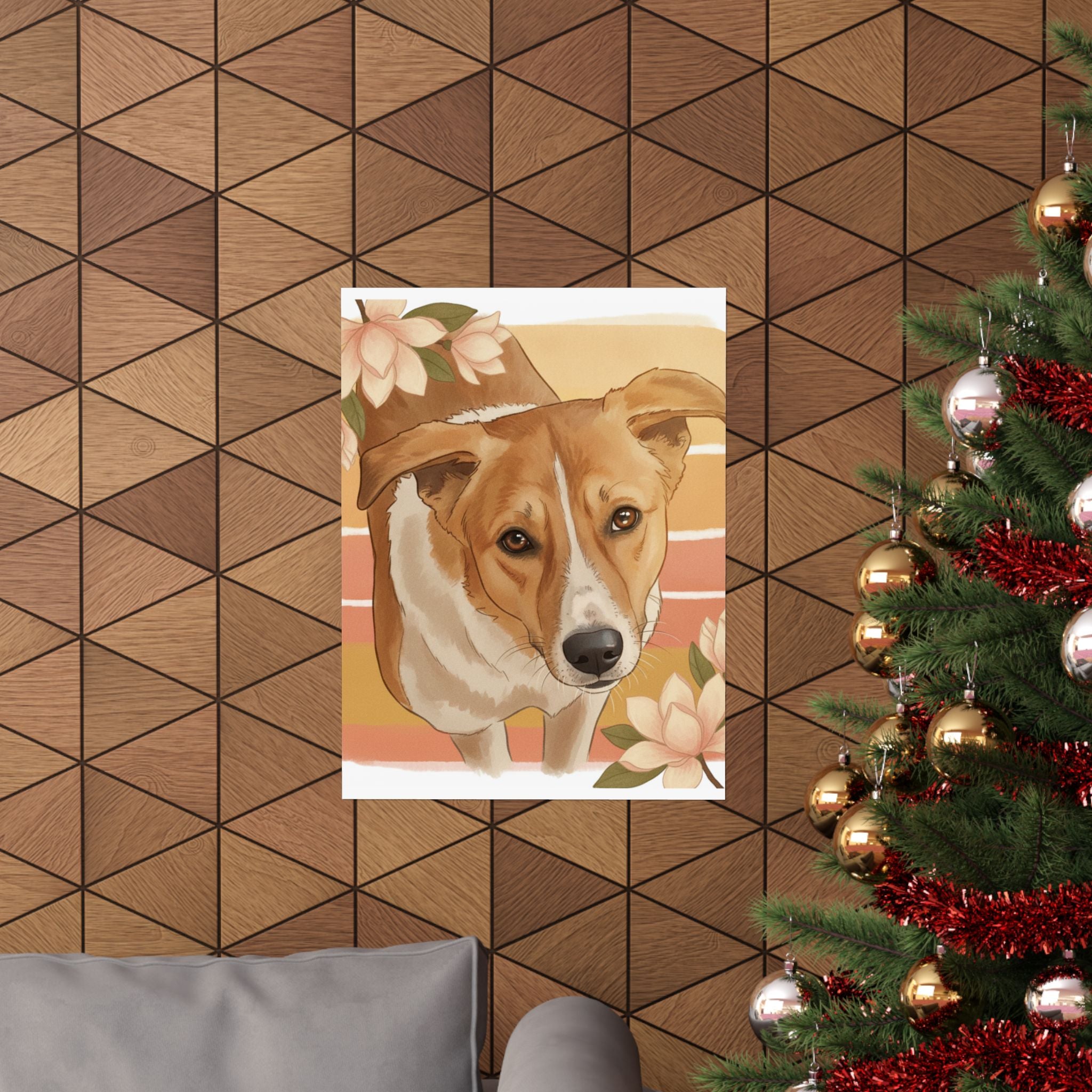 Southern Sunset — Dog — Matte Poster