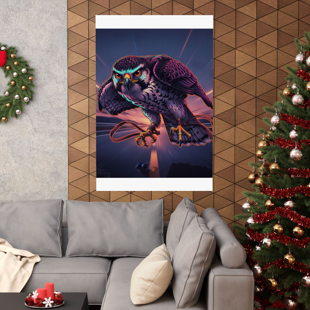 Fast Furious — Hawk Tied To Perch — Matte Poster