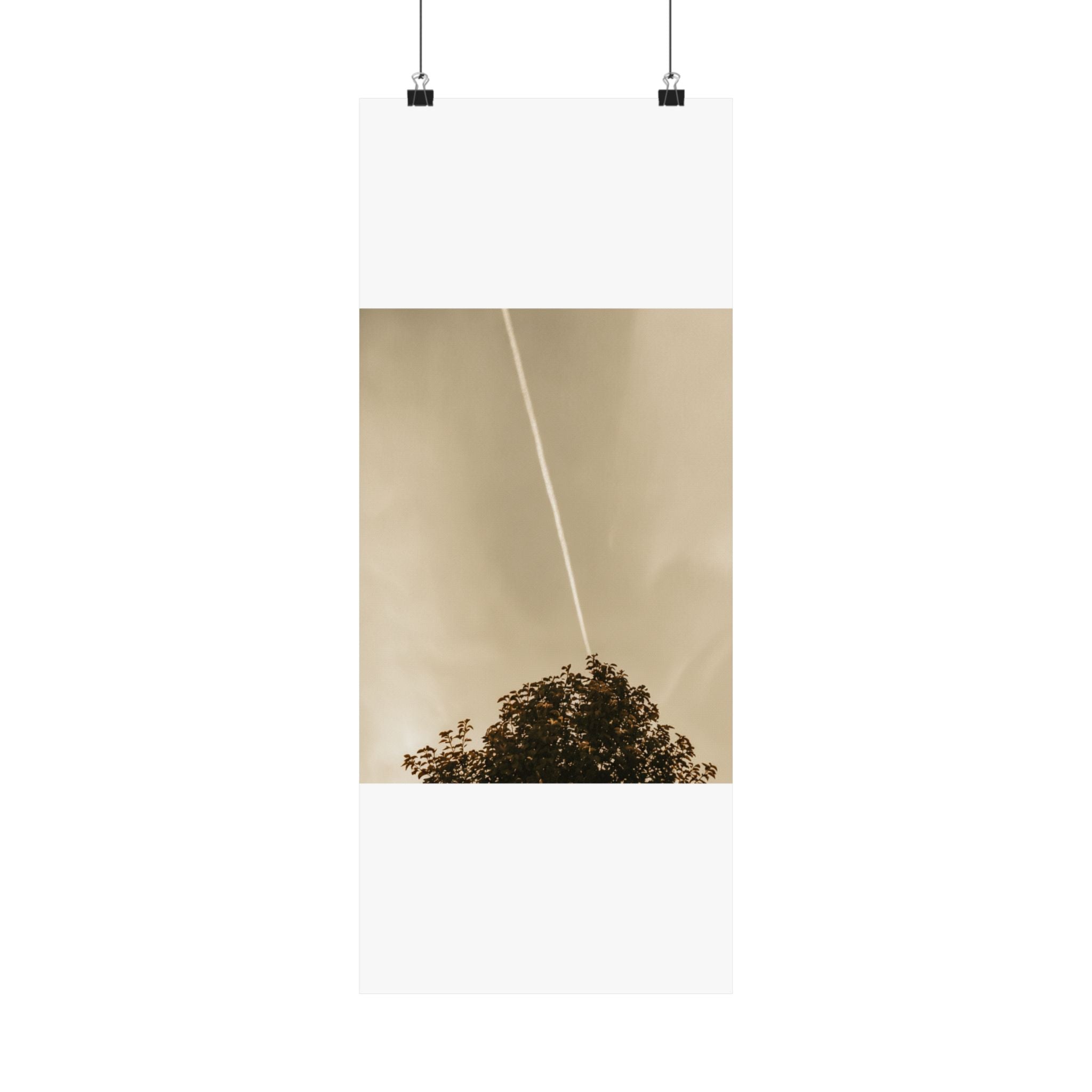 Scenic Nature — Contrail — Matte Poster