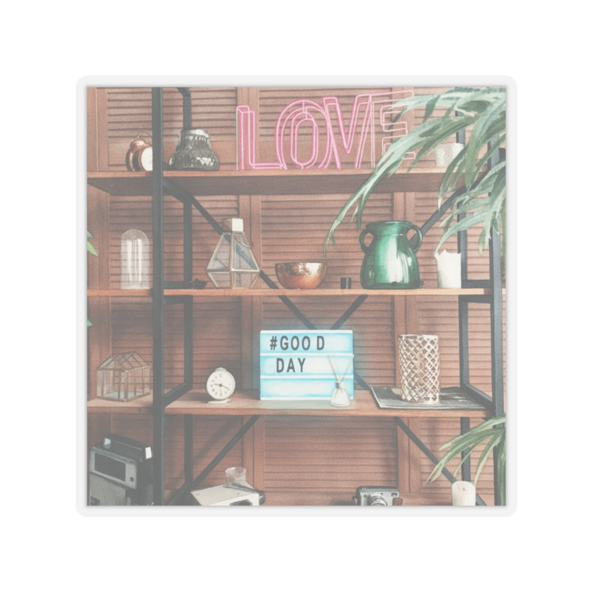 Watercolor — Home — Kiss-Cut Sticker