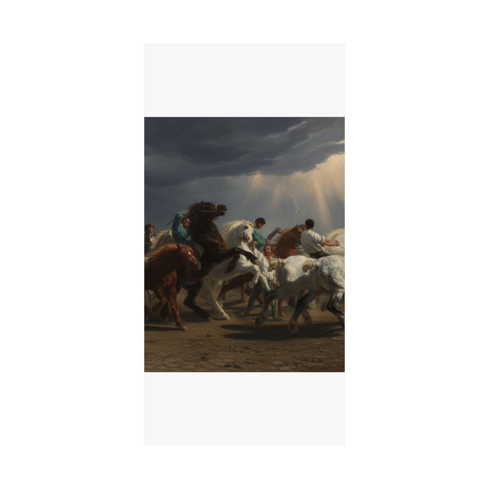 Dramatic Storm — Horse — Matte Poster