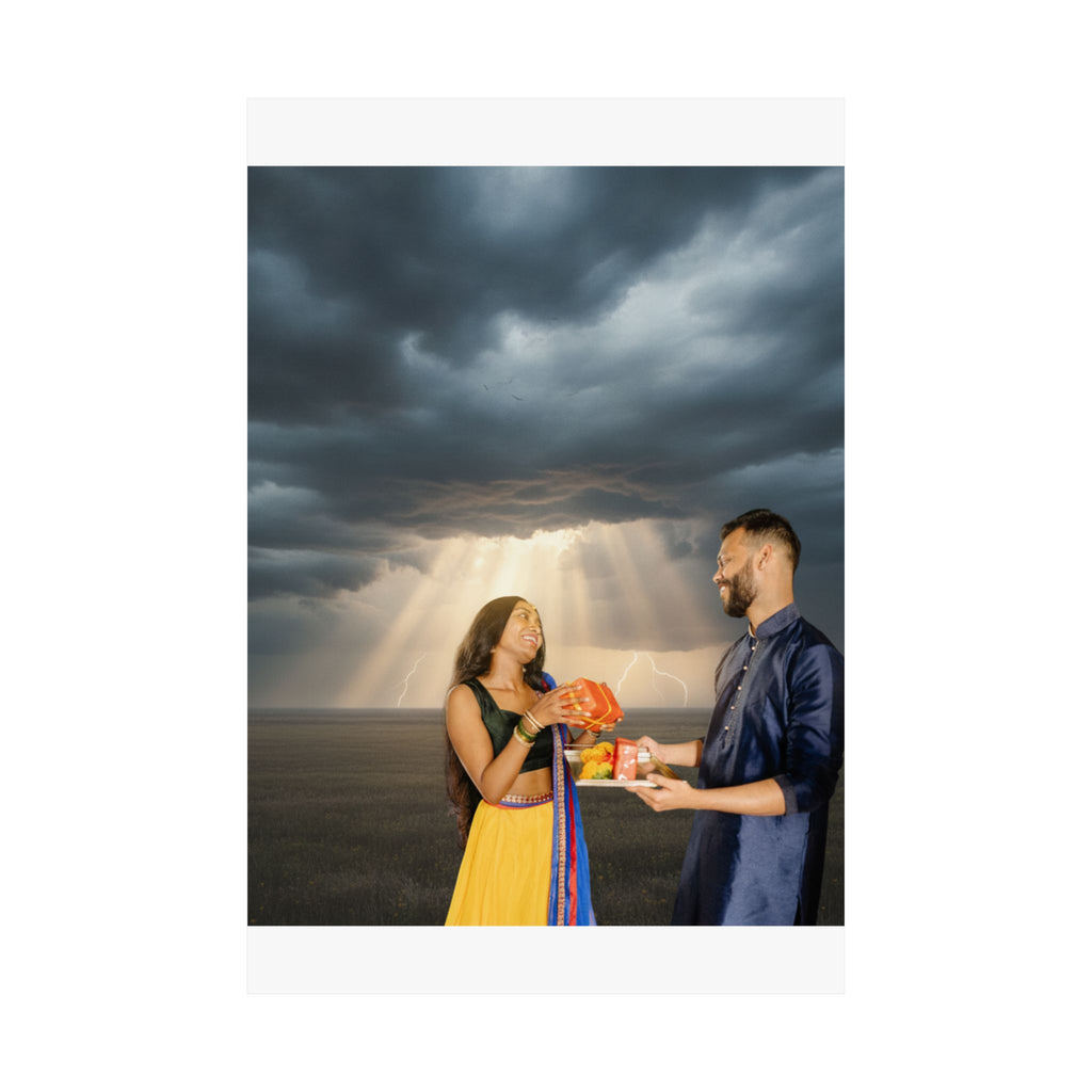 Dramatic Storm — Person — Matte Poster