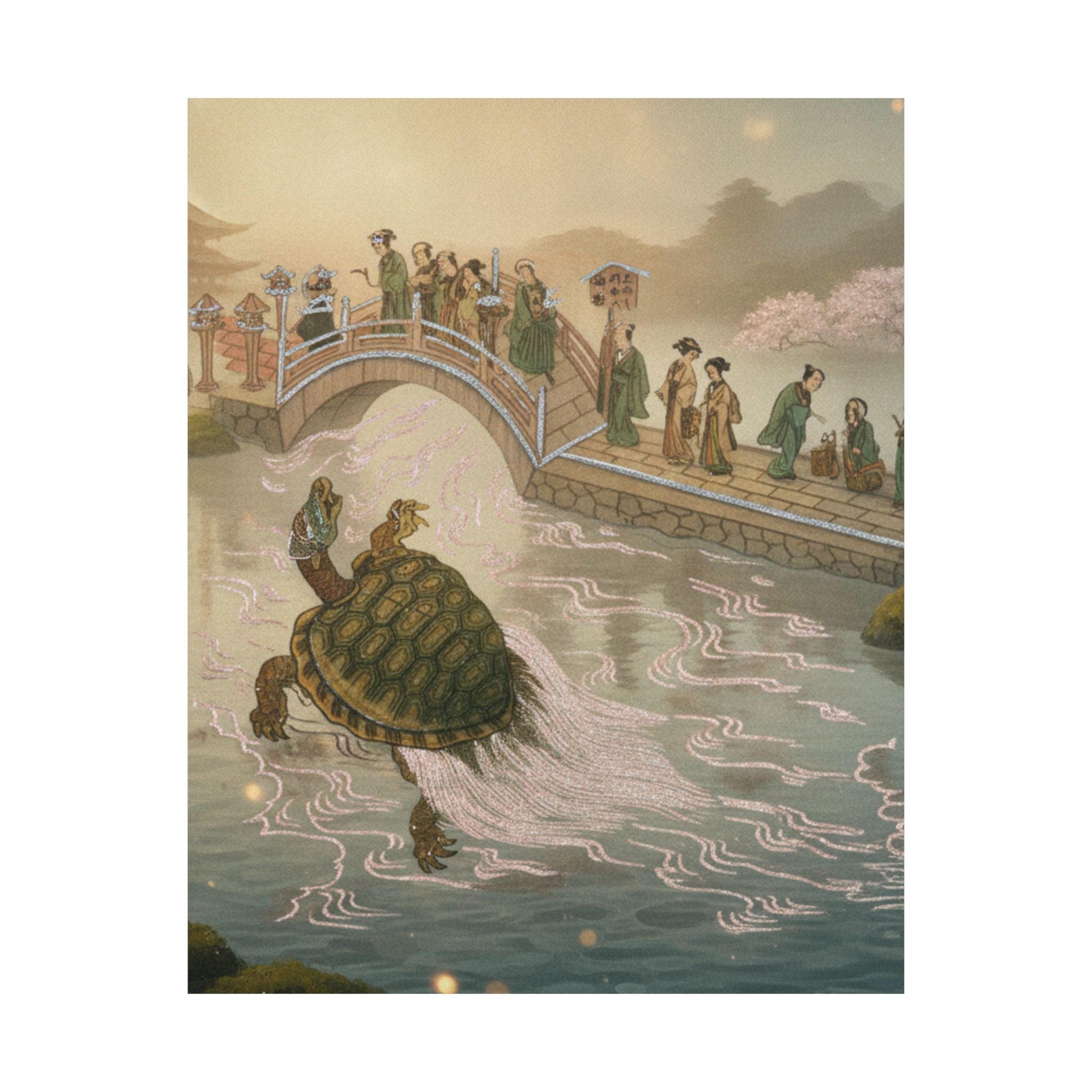Scenic Nature — Shinabazu Benten Kaicho: Ceremony Of Worshipping Benten At Shinabazu Temple — Matte Poster