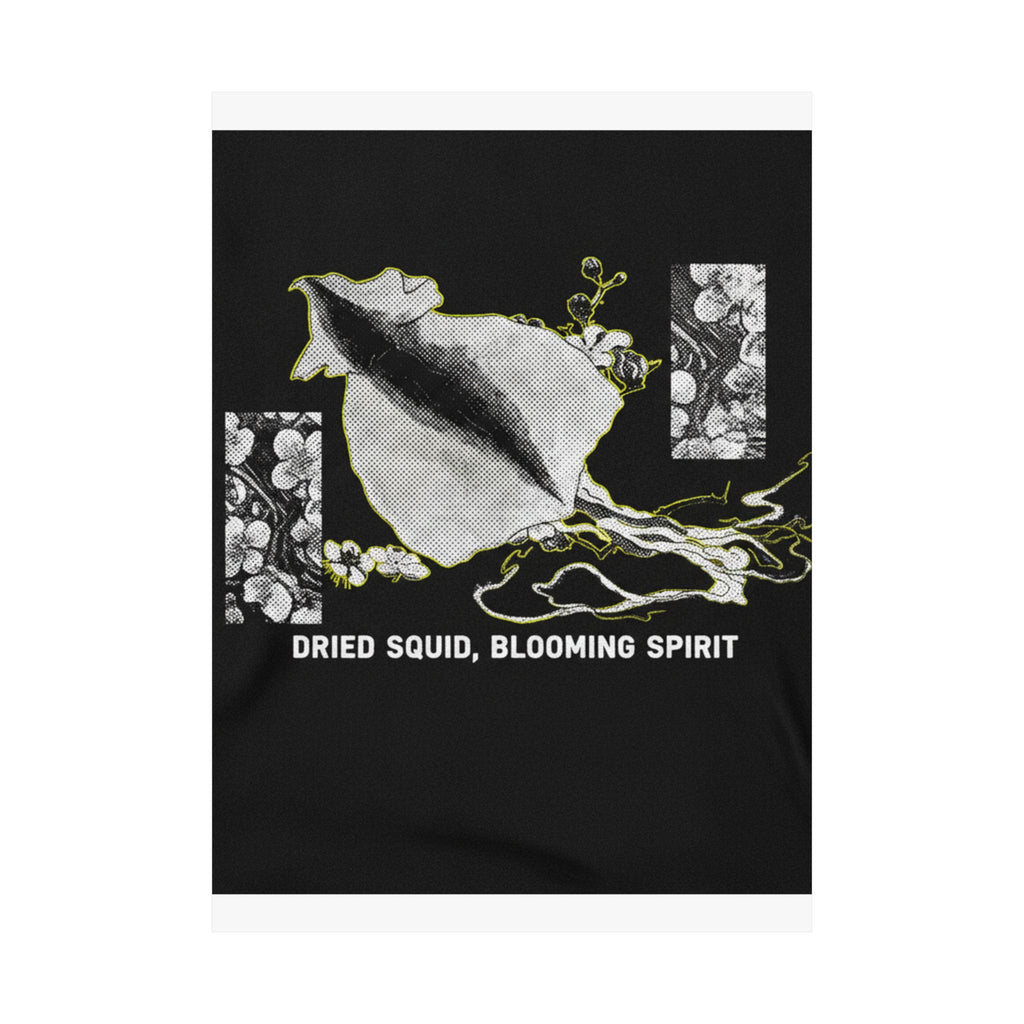 Streetwear Collage — Dried Cuttle-Fish And Plum Blossoms — Matte Poster