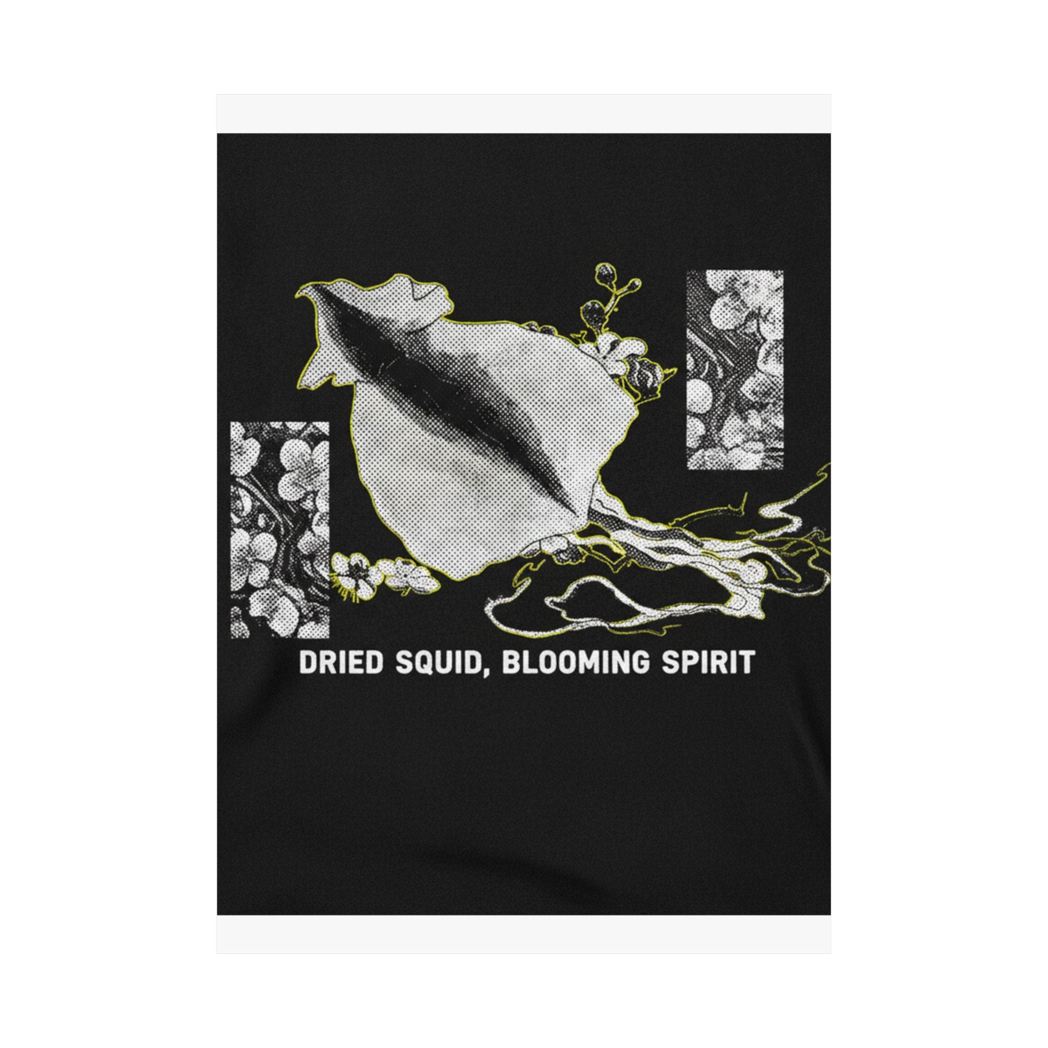 Streetwear Collage — Dried Cuttle-Fish And Plum Blossoms — Matte Poster