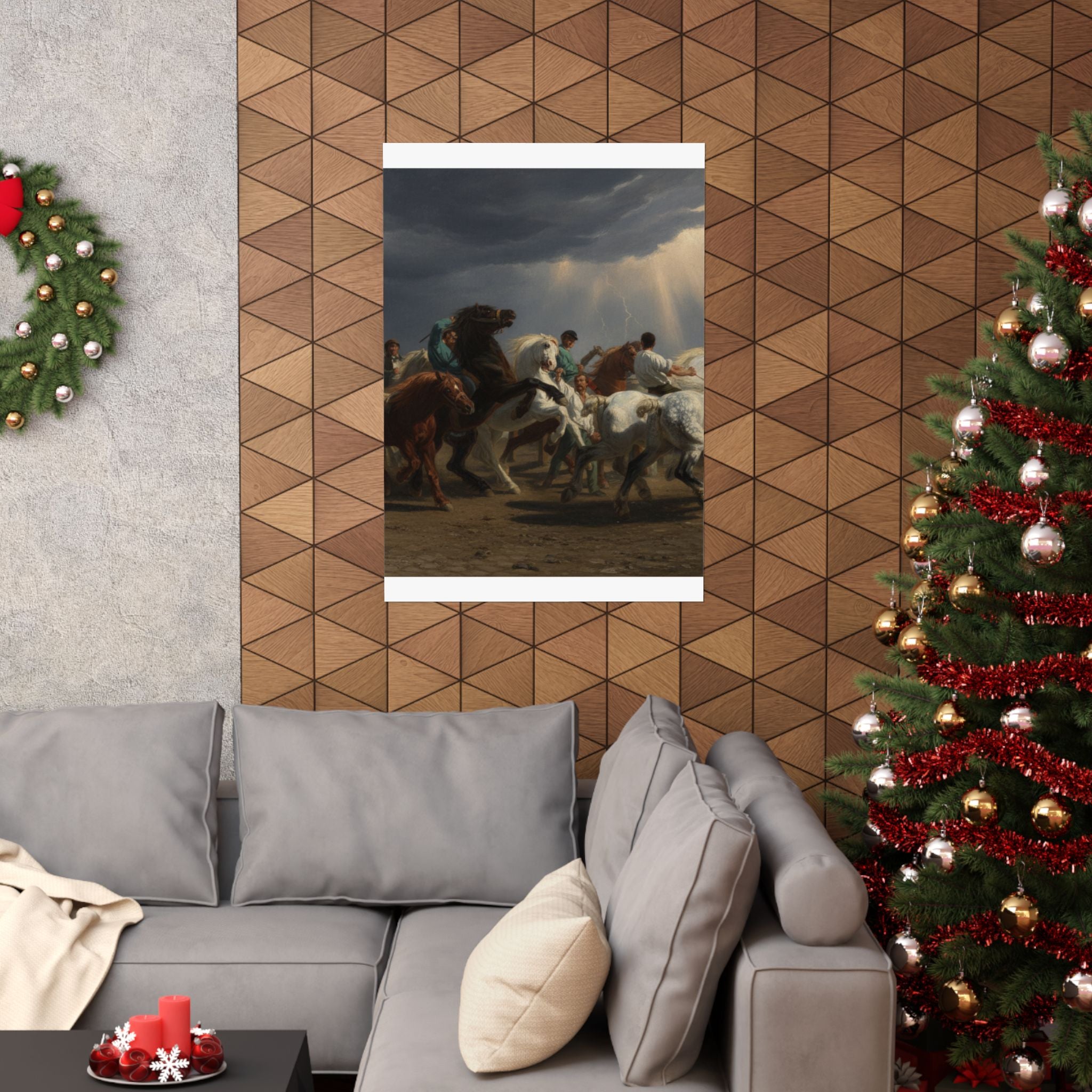 Dramatic Storm — Horse — Matte Poster