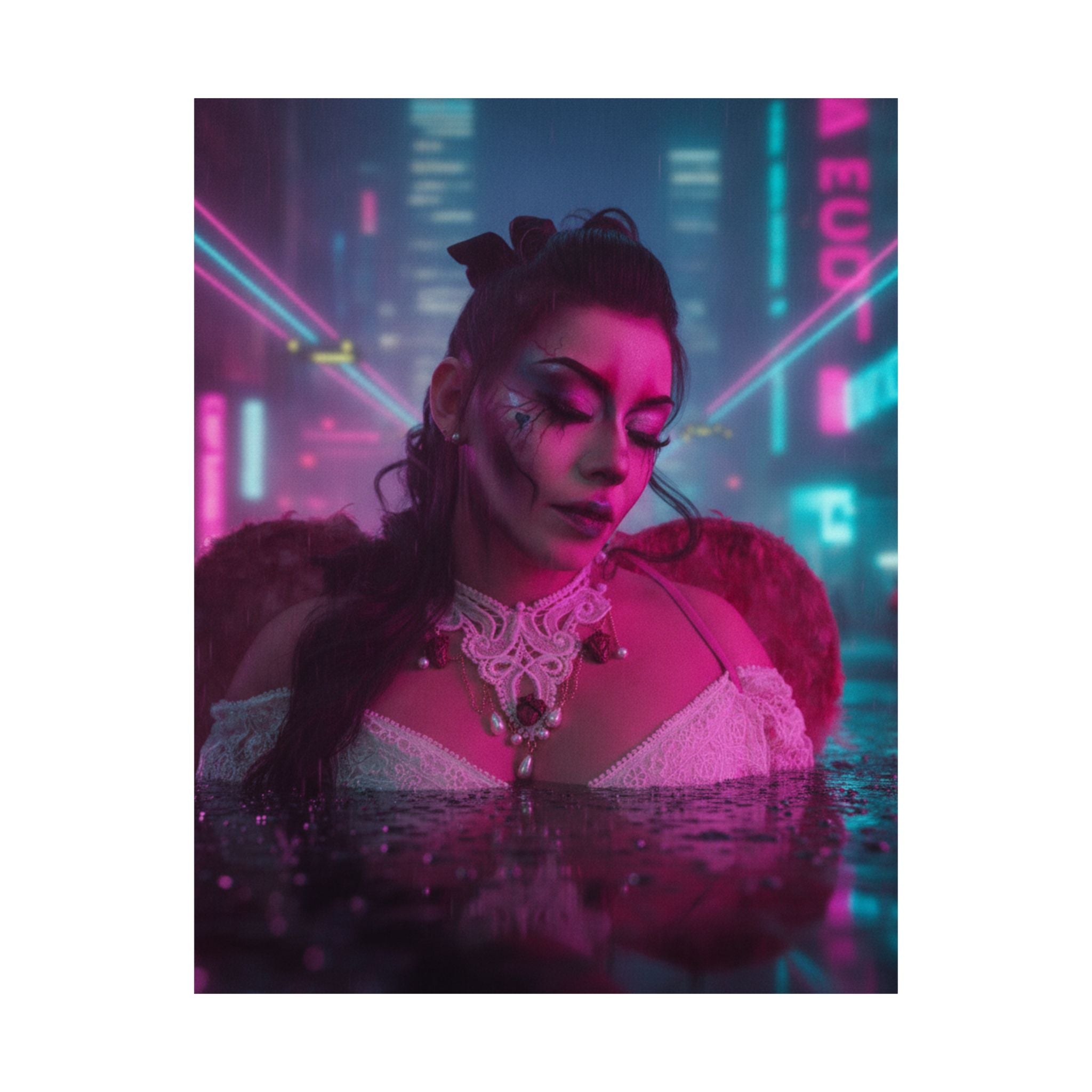 Neon Noir — Person — Matte Poster