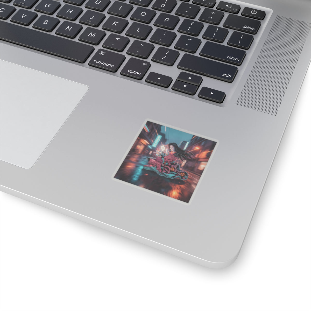 Fast Furious — Woman Playing The Tsuzumi — Kiss-Cut Sticker