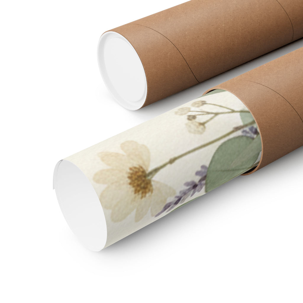 Pressed Lavender & Eucalyptus Garland Matte Poster