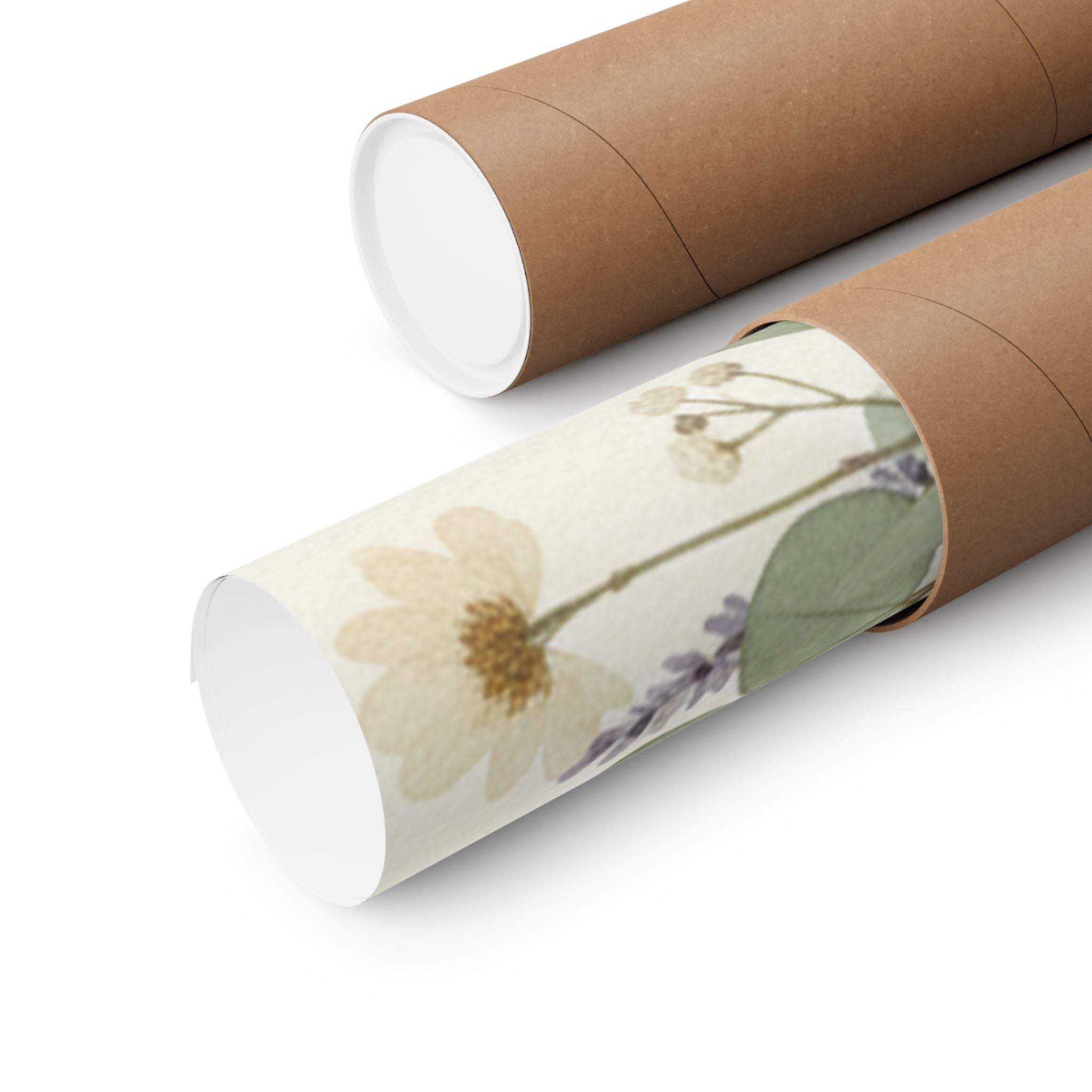 Pressed Lavender & Eucalyptus Garland Matte Poster