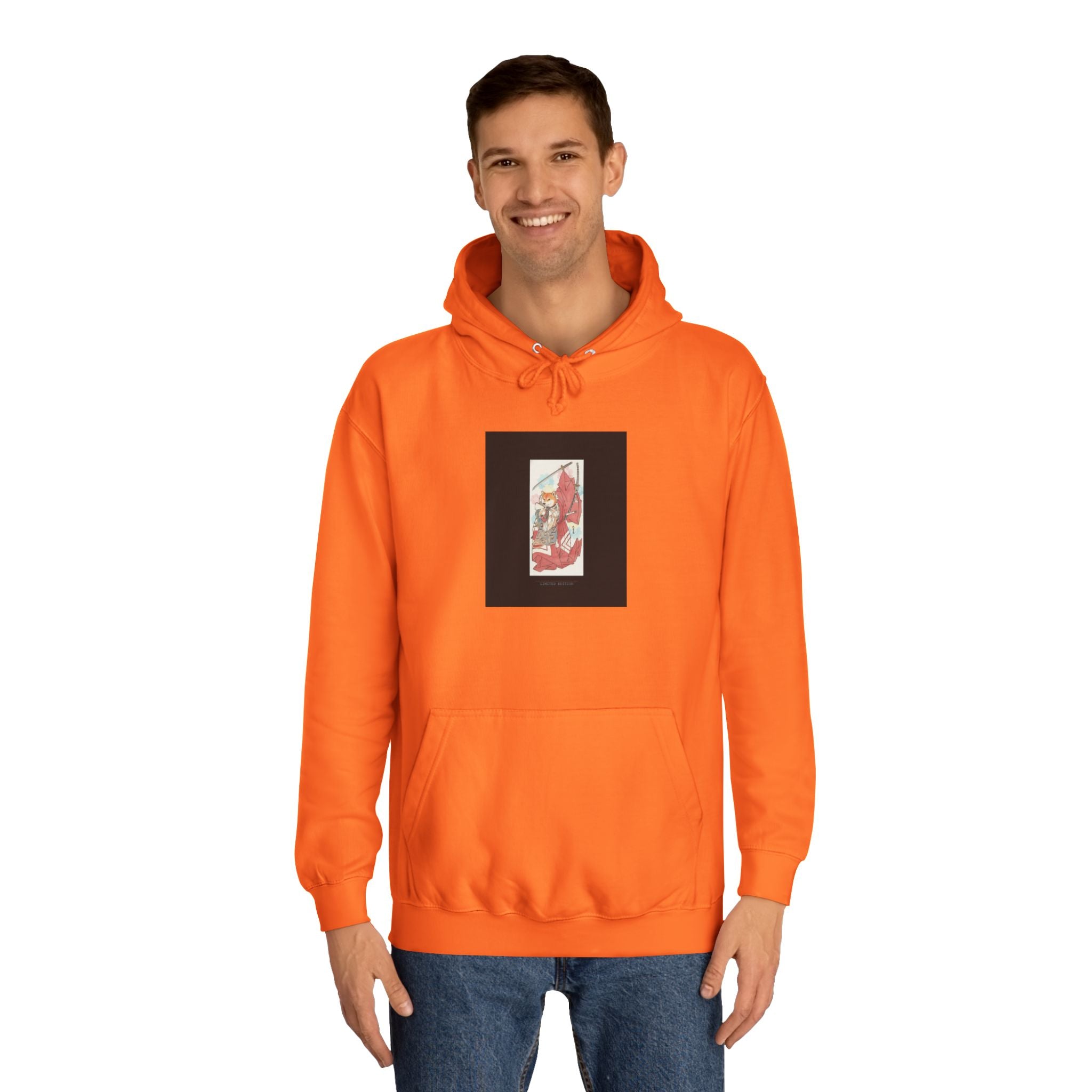 Limited Edition Fox Samurai Ukiyo-e Graphic Hoodie