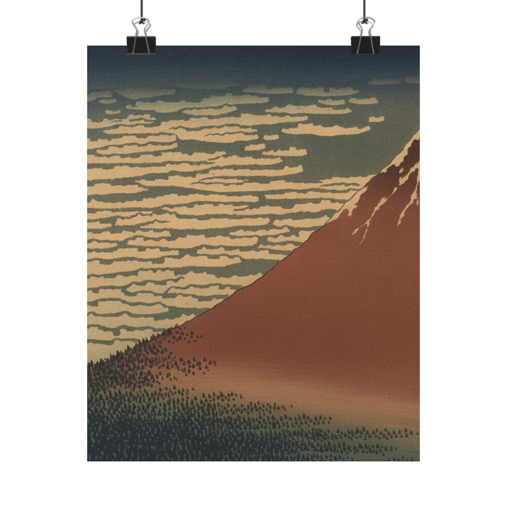 Scenic Nature — South Wind, Clear Sky (Gaifū Kaisei), Also Known As Red Fuji, From The Series Th — Matte Poster