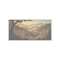 Scenic Nature — Promenade Of Famous Beauty Escorted By Many Female Attendants — Kiss-Cut Sticker