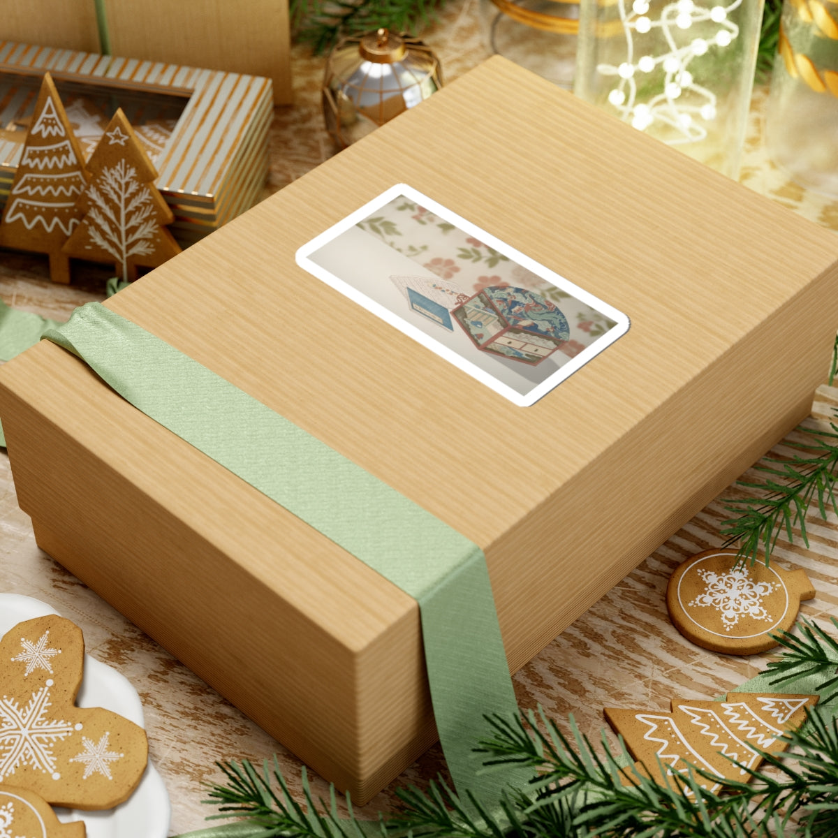 Product Marketing — Box And Books — Kiss-Cut Sticker