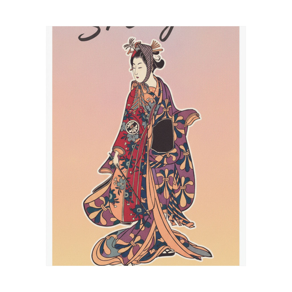 Affirmation — Segawa Kikunojō Ii As A Woman Standing — Matte Poster