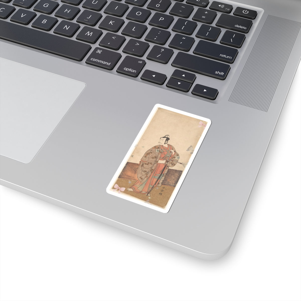 Ecommerce Main — The Actor Ichikawa Danjuro V Standing Inside Of A House And In Front Of An Engaw — Kiss-Cut Sticker