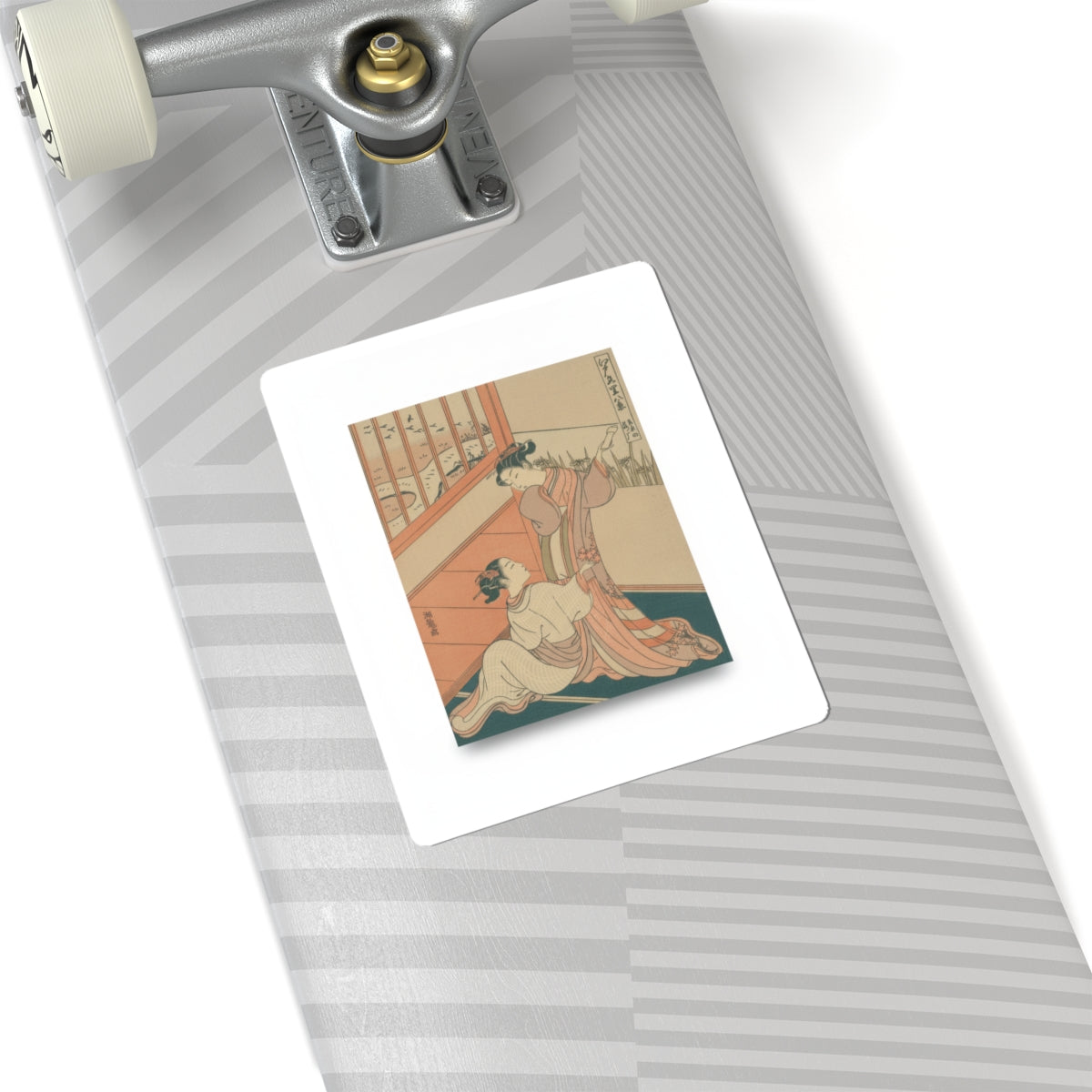 Ecommerce Main — The Flying Down Of Wild Geese At Yoshiwara — Kiss-Cut Sticker