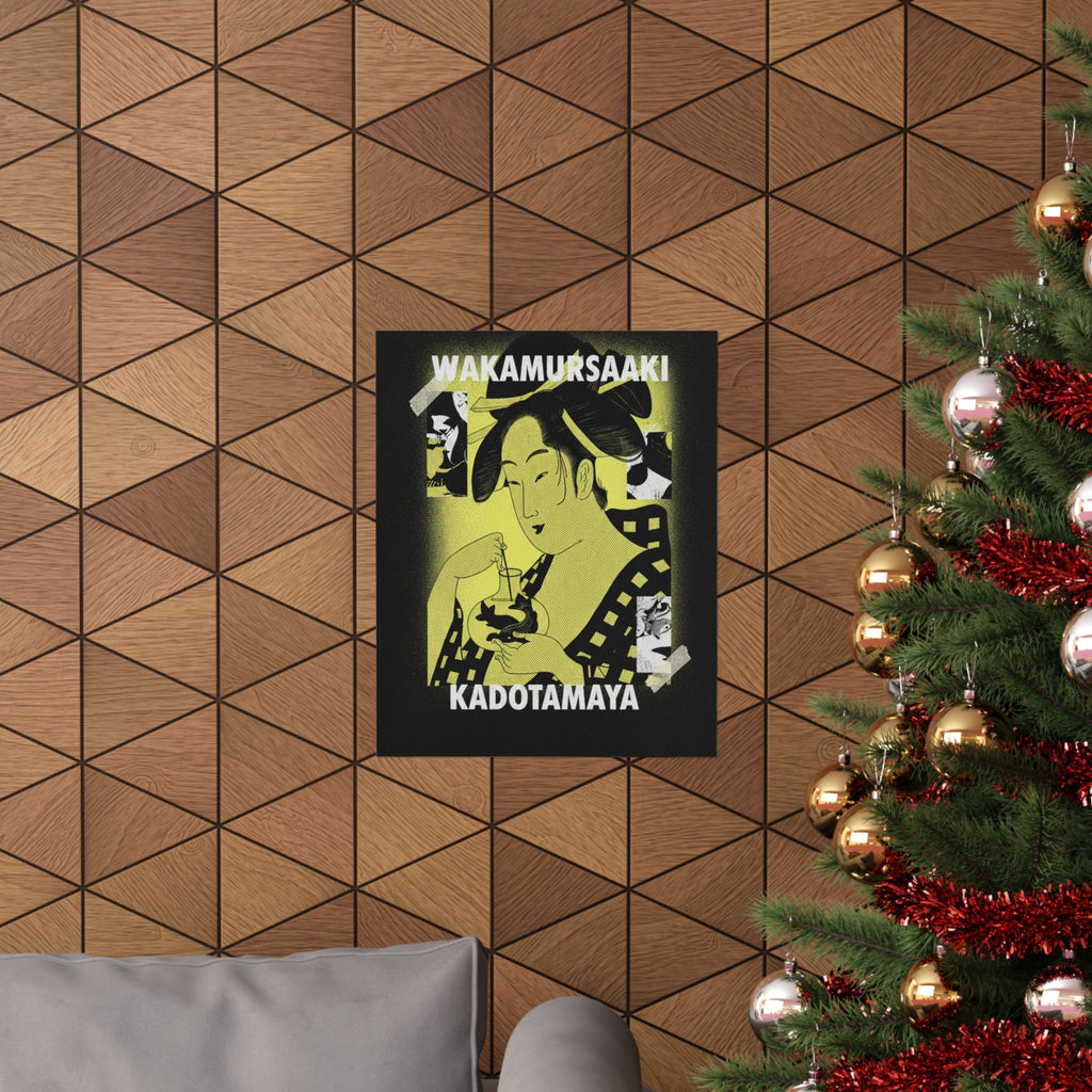 Streetwear Collage — Wakamurasaki Of The Kadotamaya — Matte Poster