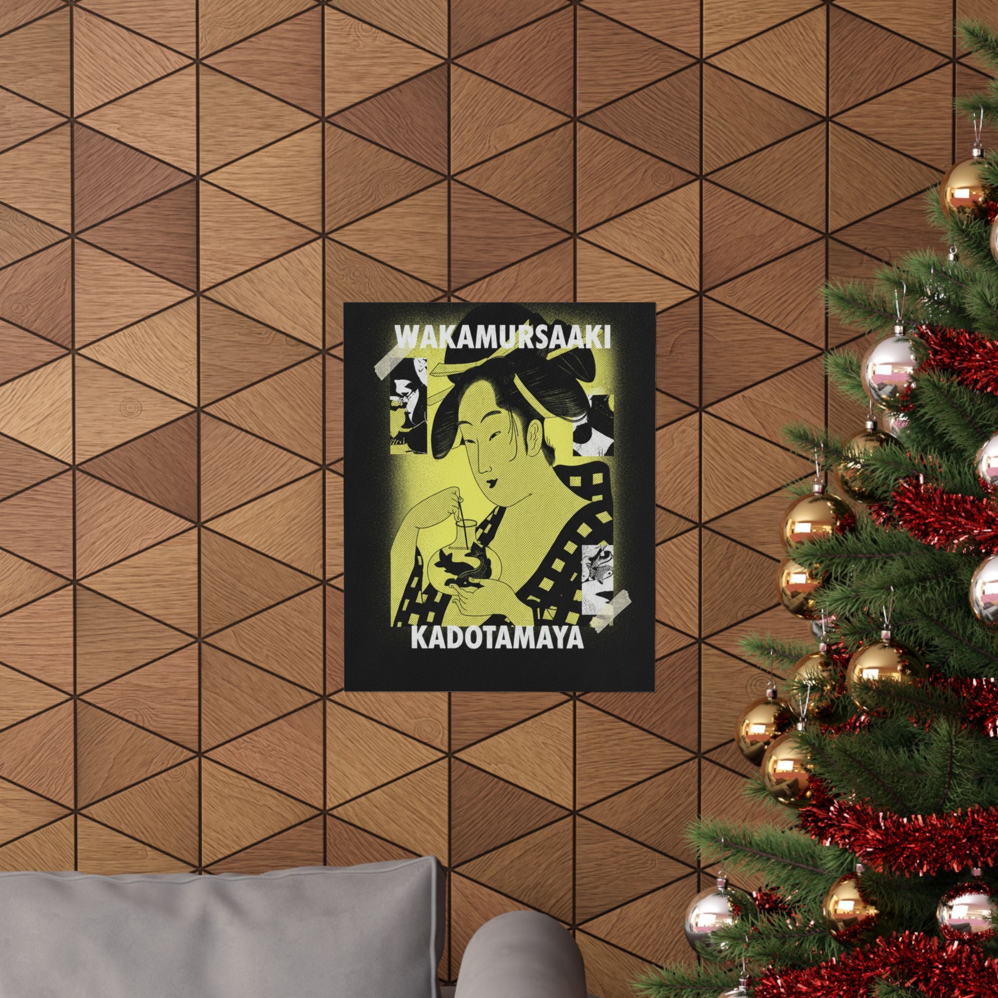 Streetwear Collage — Wakamurasaki Of The Kadotamaya — Matte Poster
