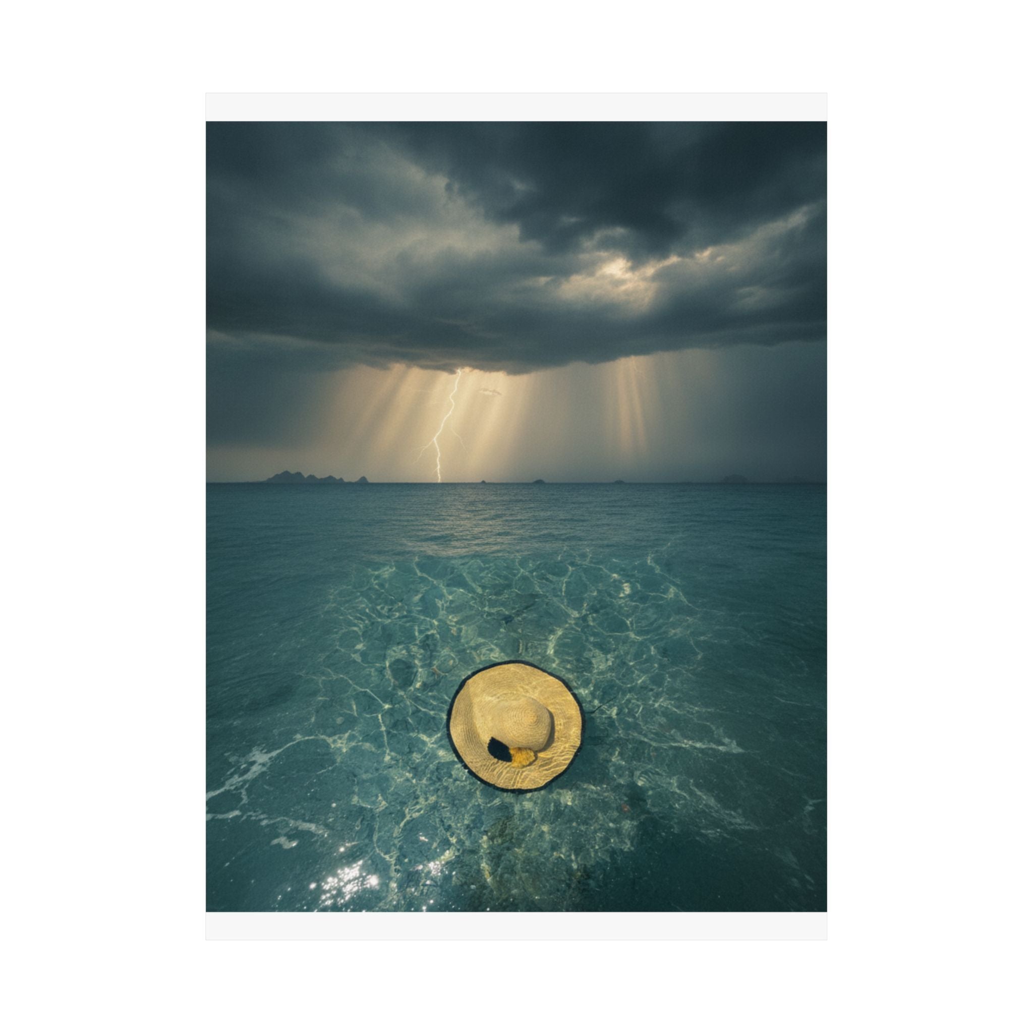 Dramatic Storm — Hat — Matte Poster