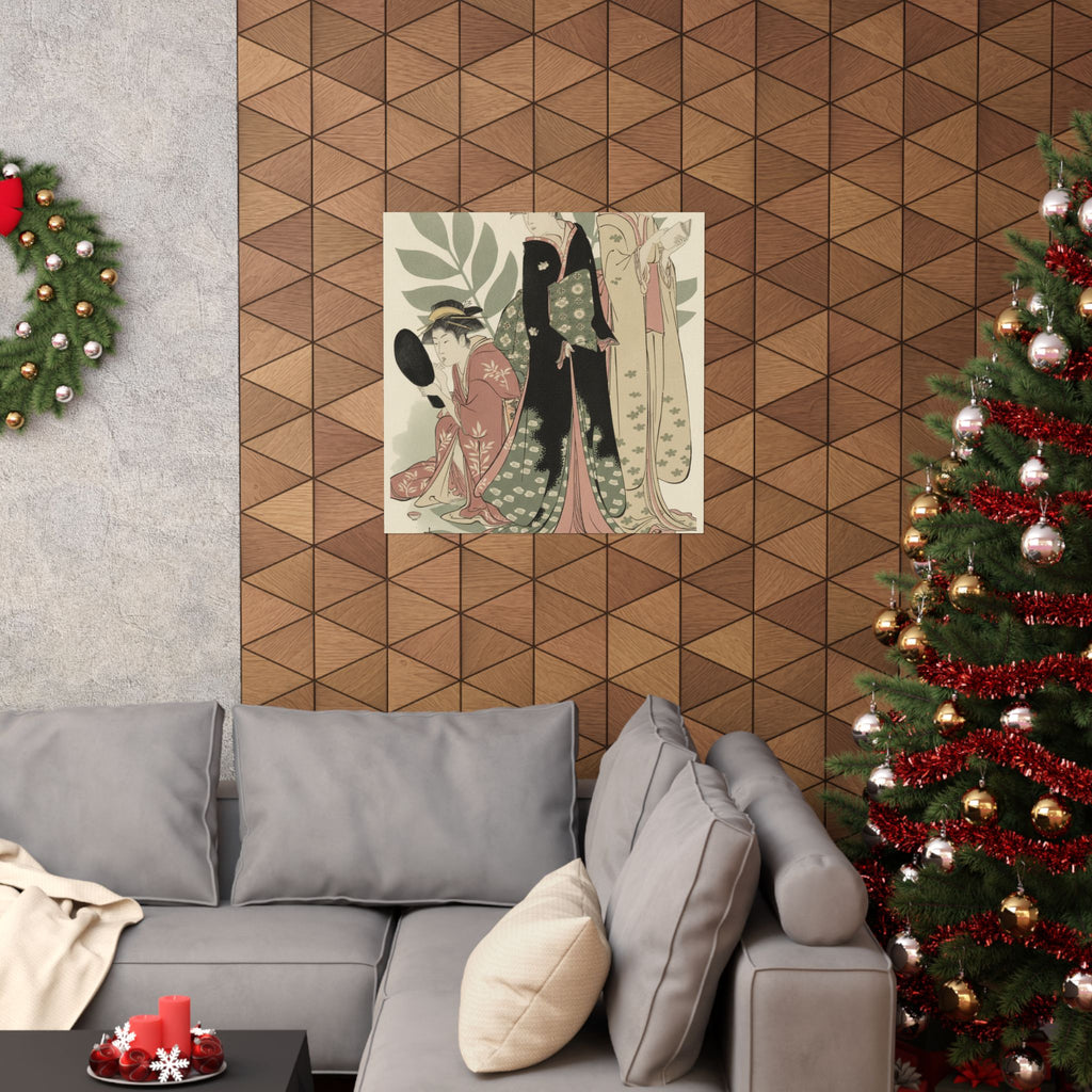 Botanical — Three Geishas Of Tachibana Street In Their Room — Matte Poster