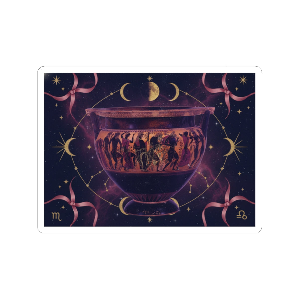 Celestial kiss-cut sticker — product view 2