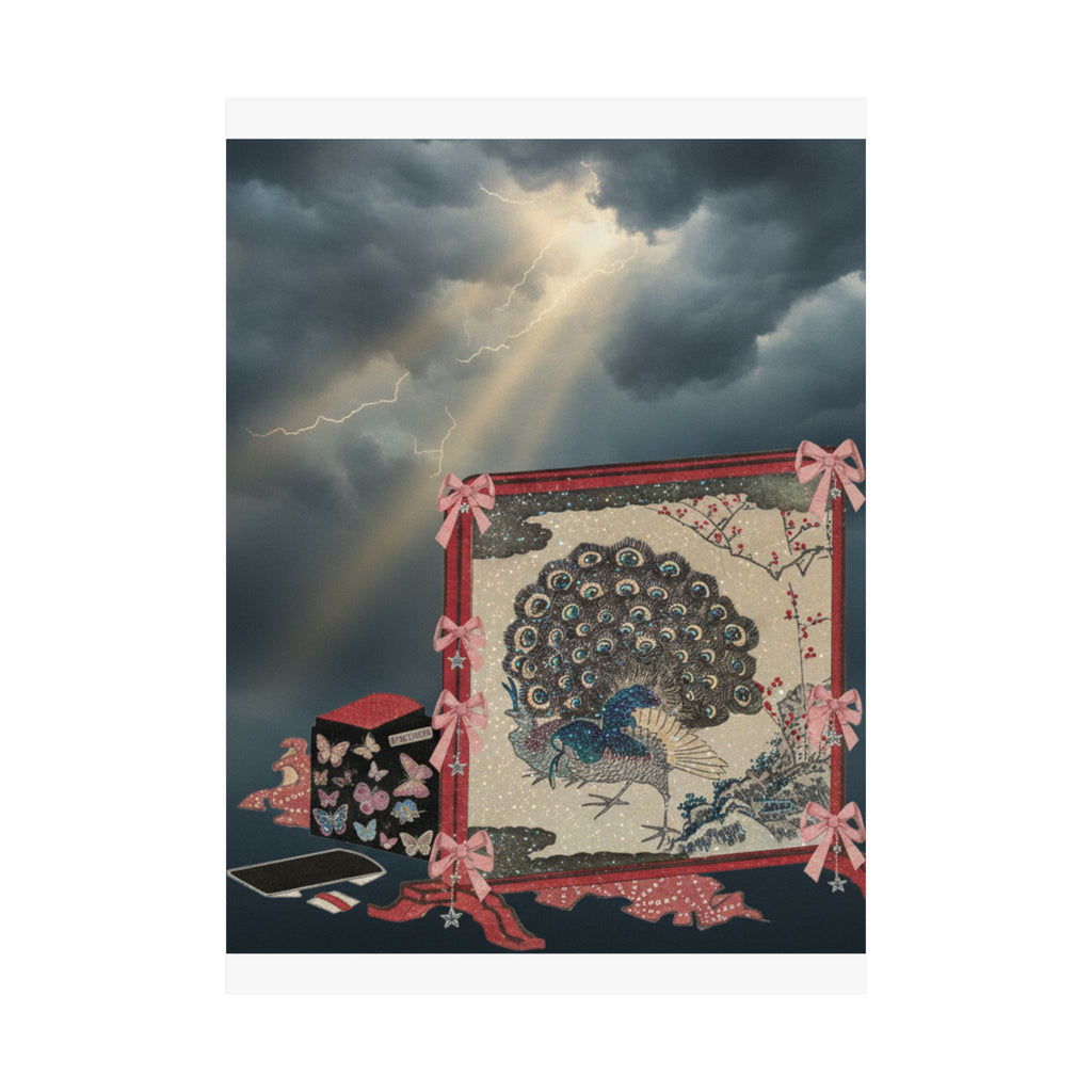Dramatic Storm — Screen And Lady'S Work-Box — Matte Poster