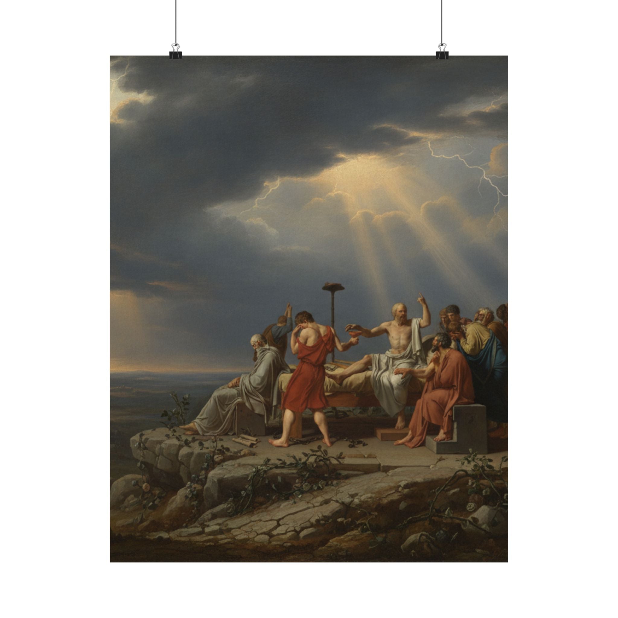 Dramatic Storm — Person — Matte Poster