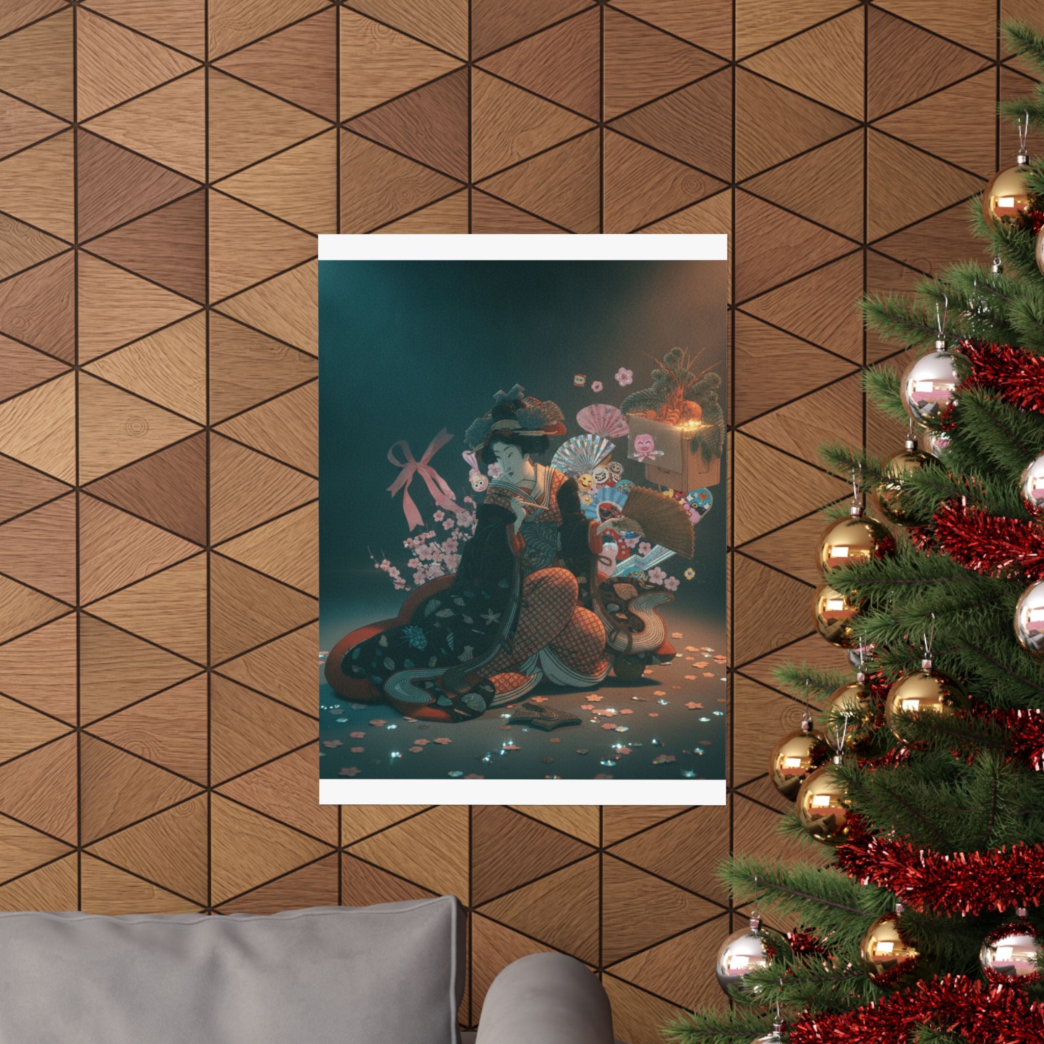 Cinematic — Courtesan And New Year Decoration — Matte Poster