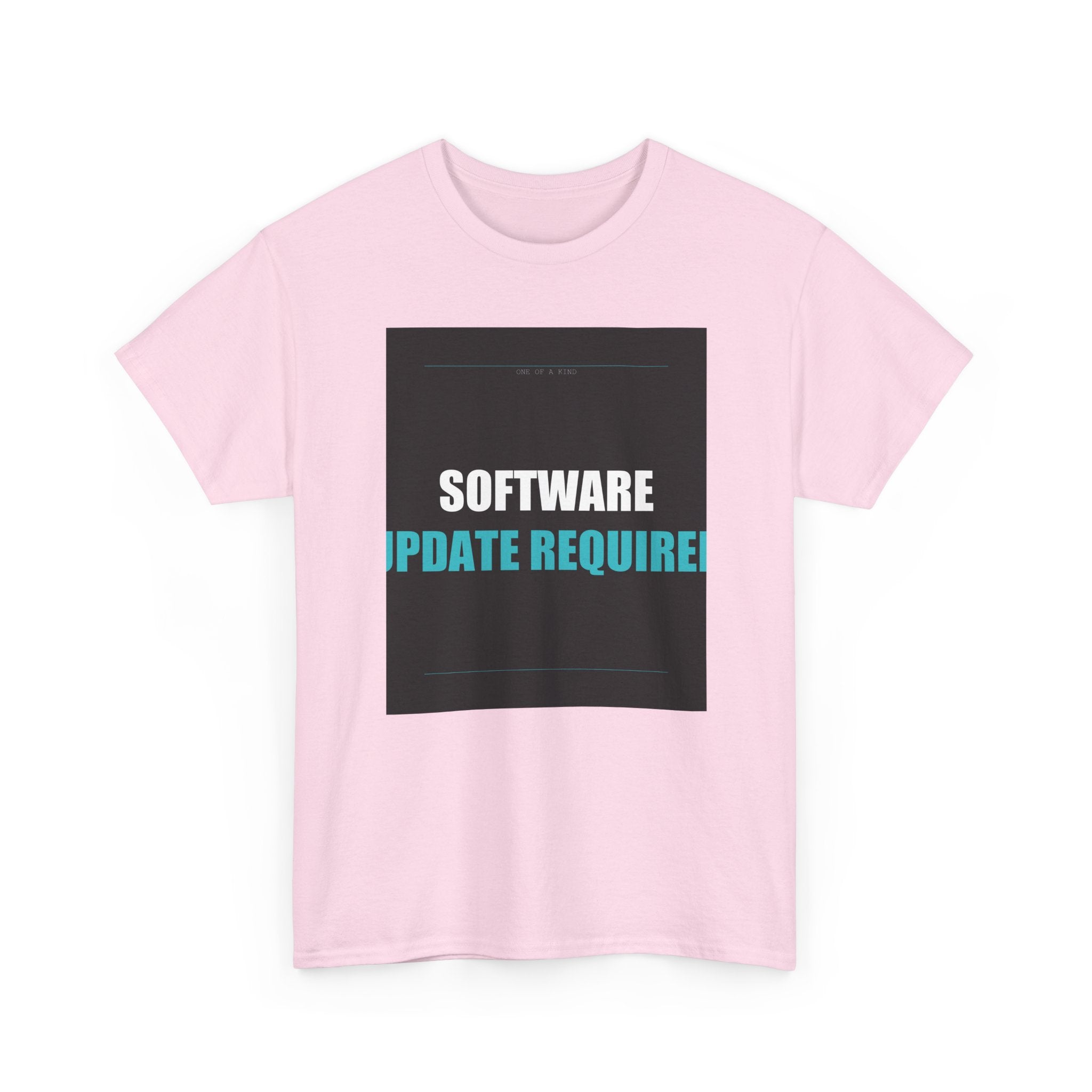 SOFTWARE UPDATE REQUIRED Cyan Type Graphic Tee