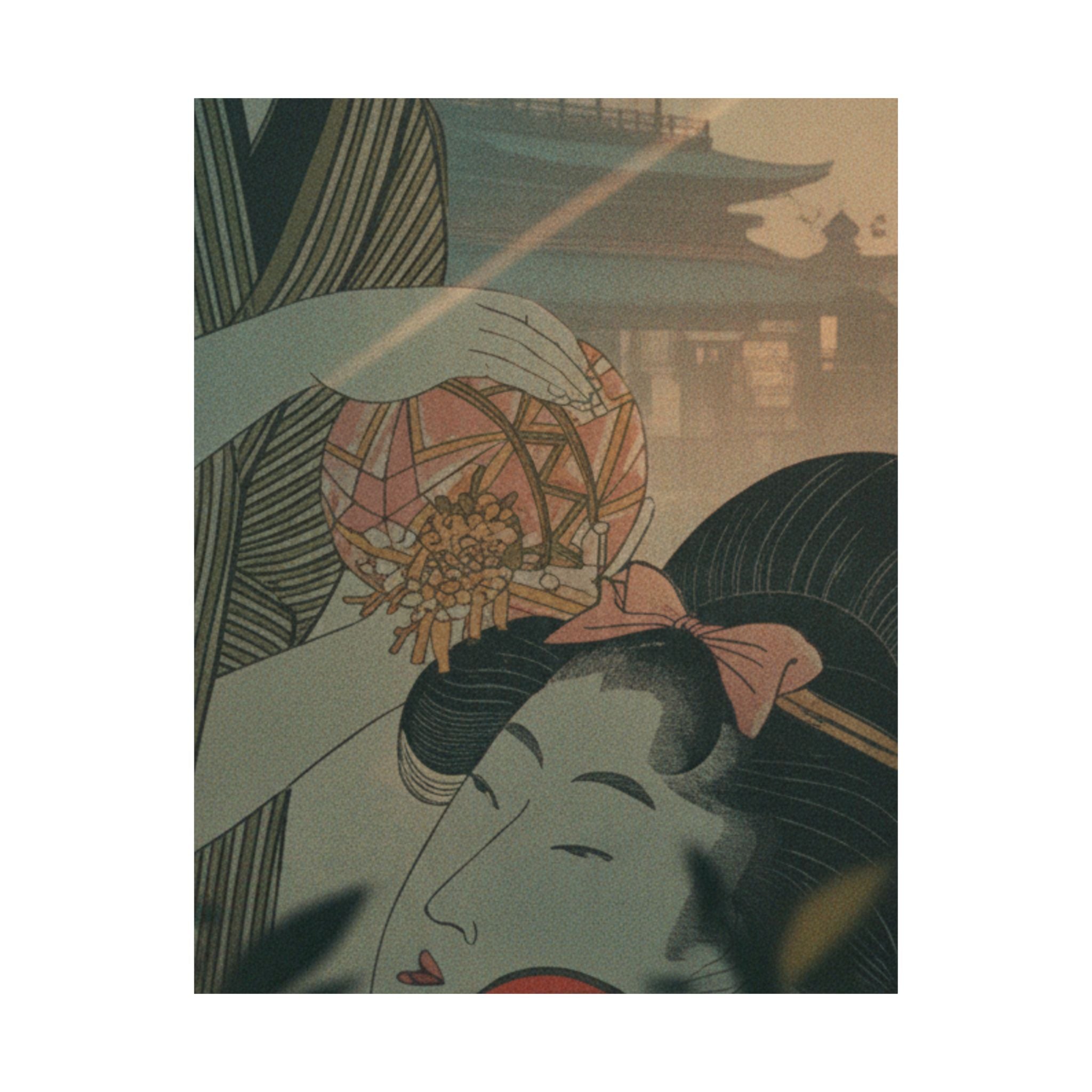 Cinematic — Man And Young Woman With A Ball — Matte Poster