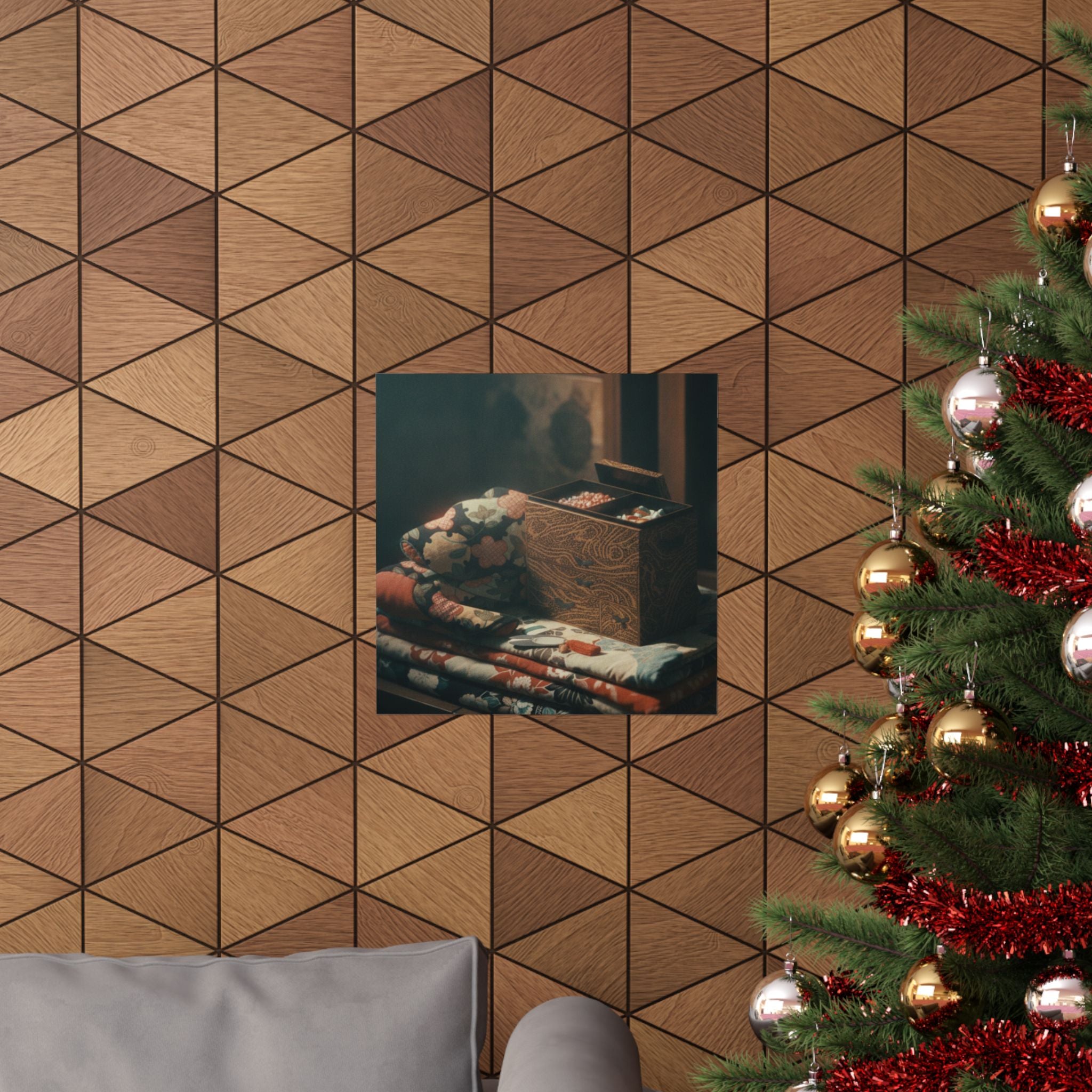 Cinematic — Lady'S Work-Box And Bed Clothing — Matte Poster