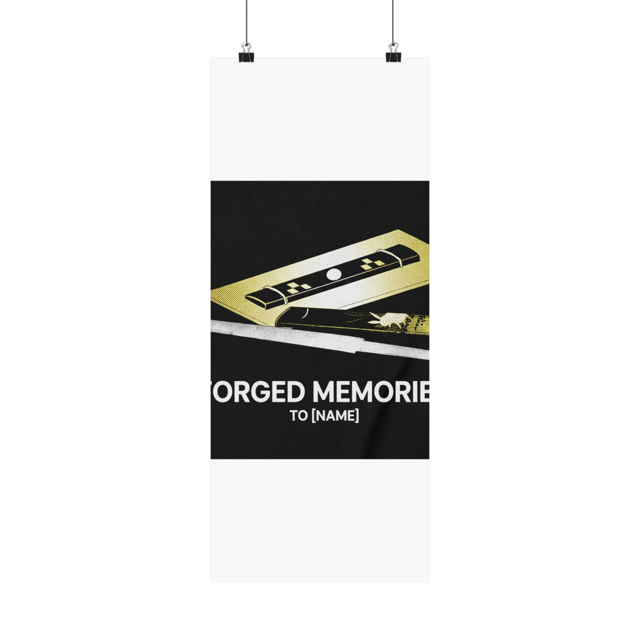 Streetwear Collage — Knife And Two Knife Handles — Matte Poster
