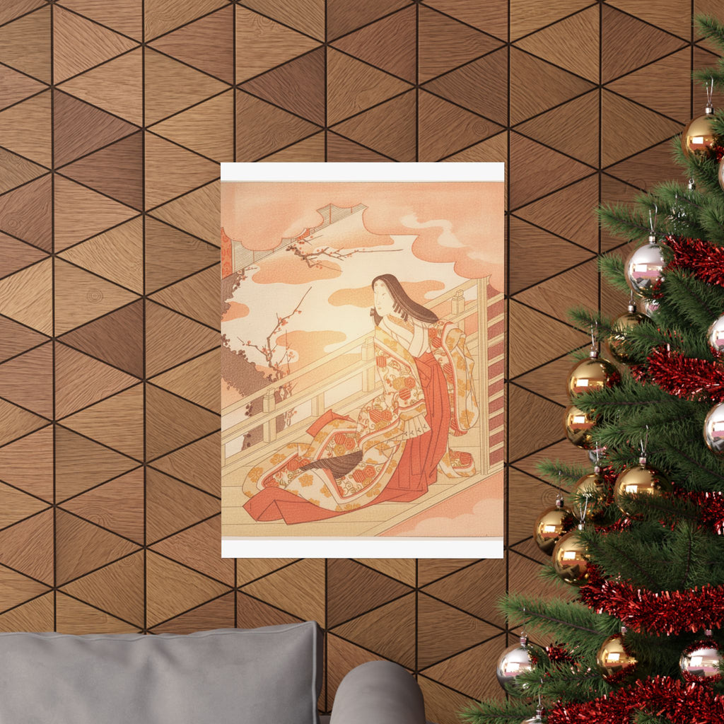Southern Sunset — Court Lady Praising The Plum Blossom — Matte Poster