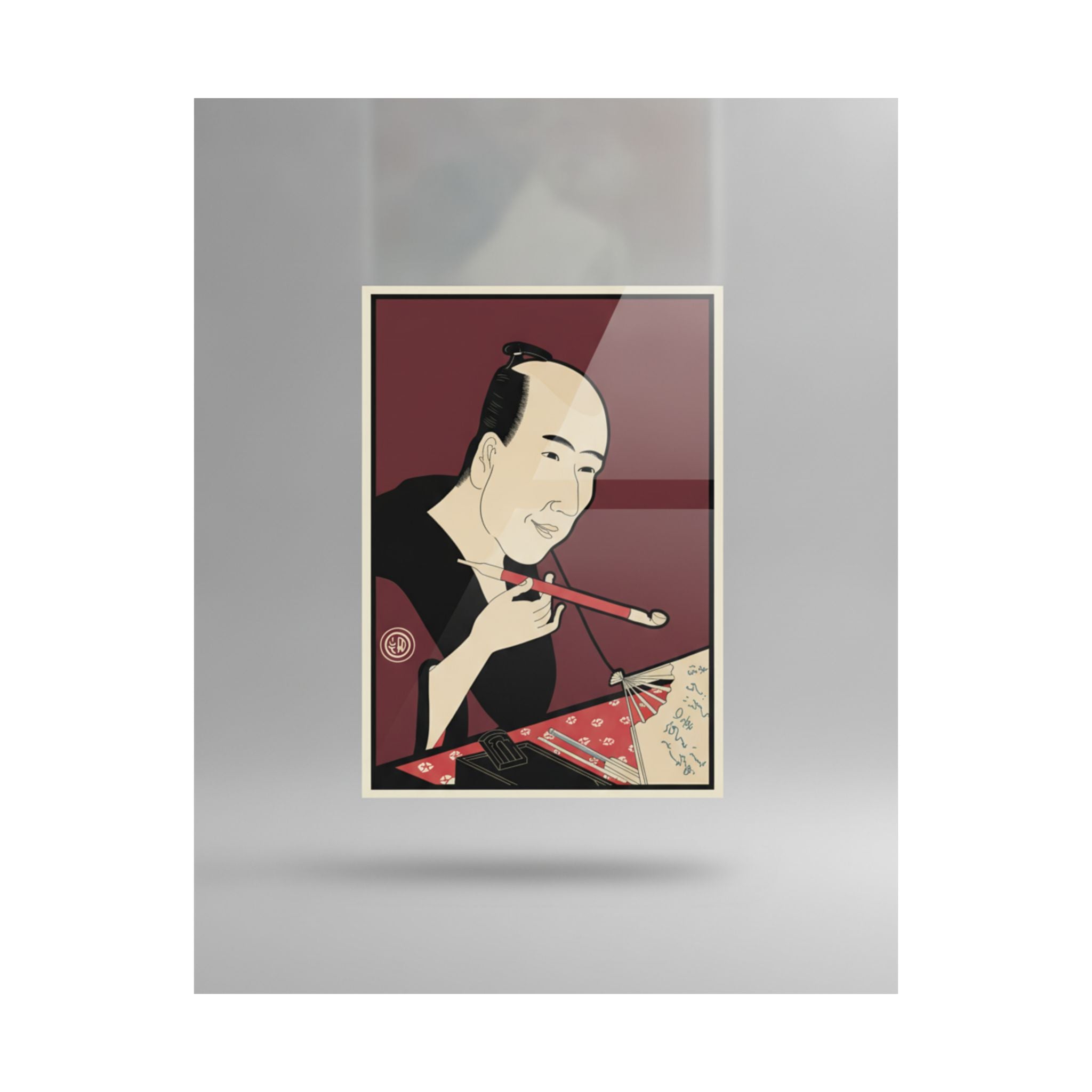 Product Marketing — The Writer Santō Kyōden (A.K.A. Kitao Masanobu) — Matte Poster