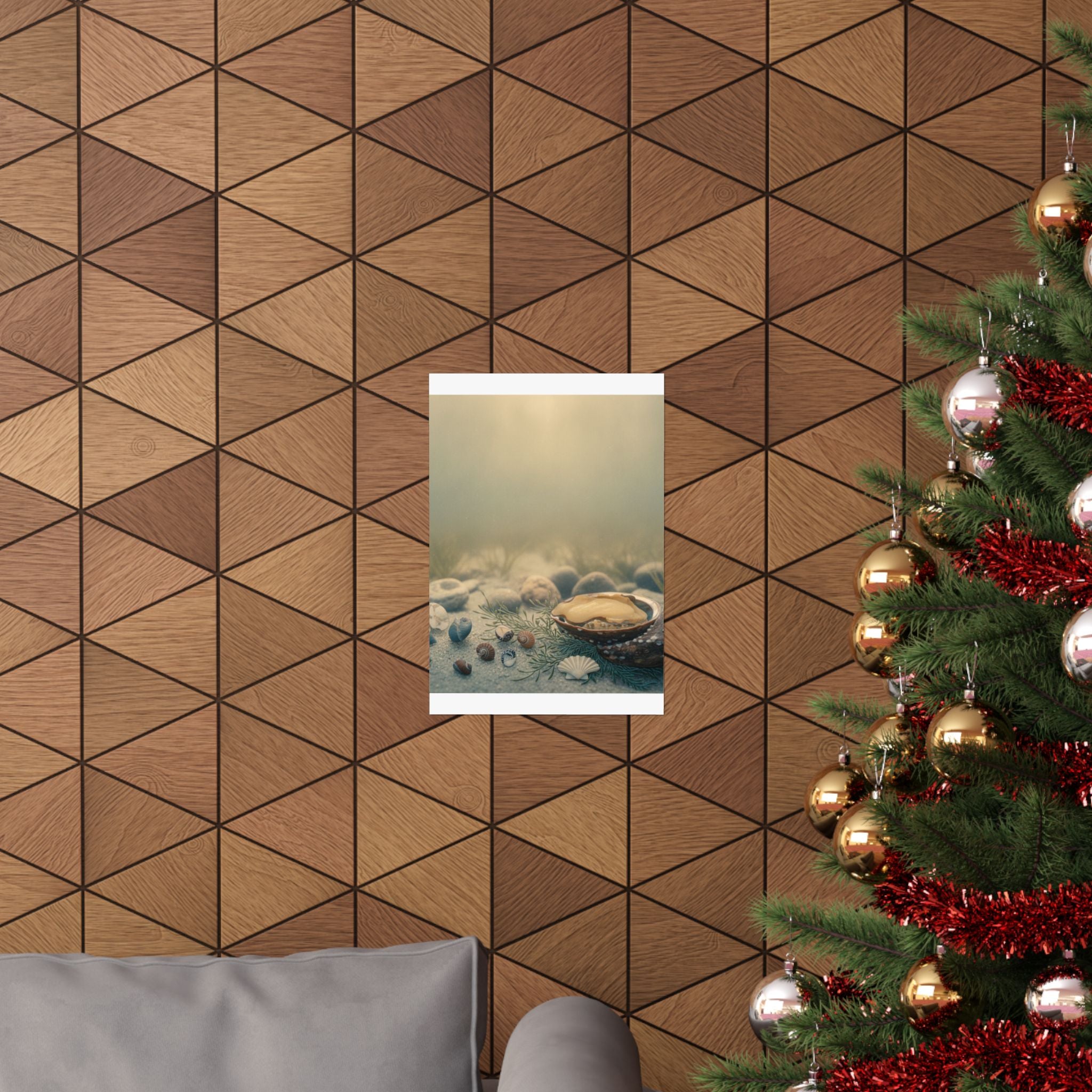 Scenic Nature — Shells Under Water — Matte Poster
